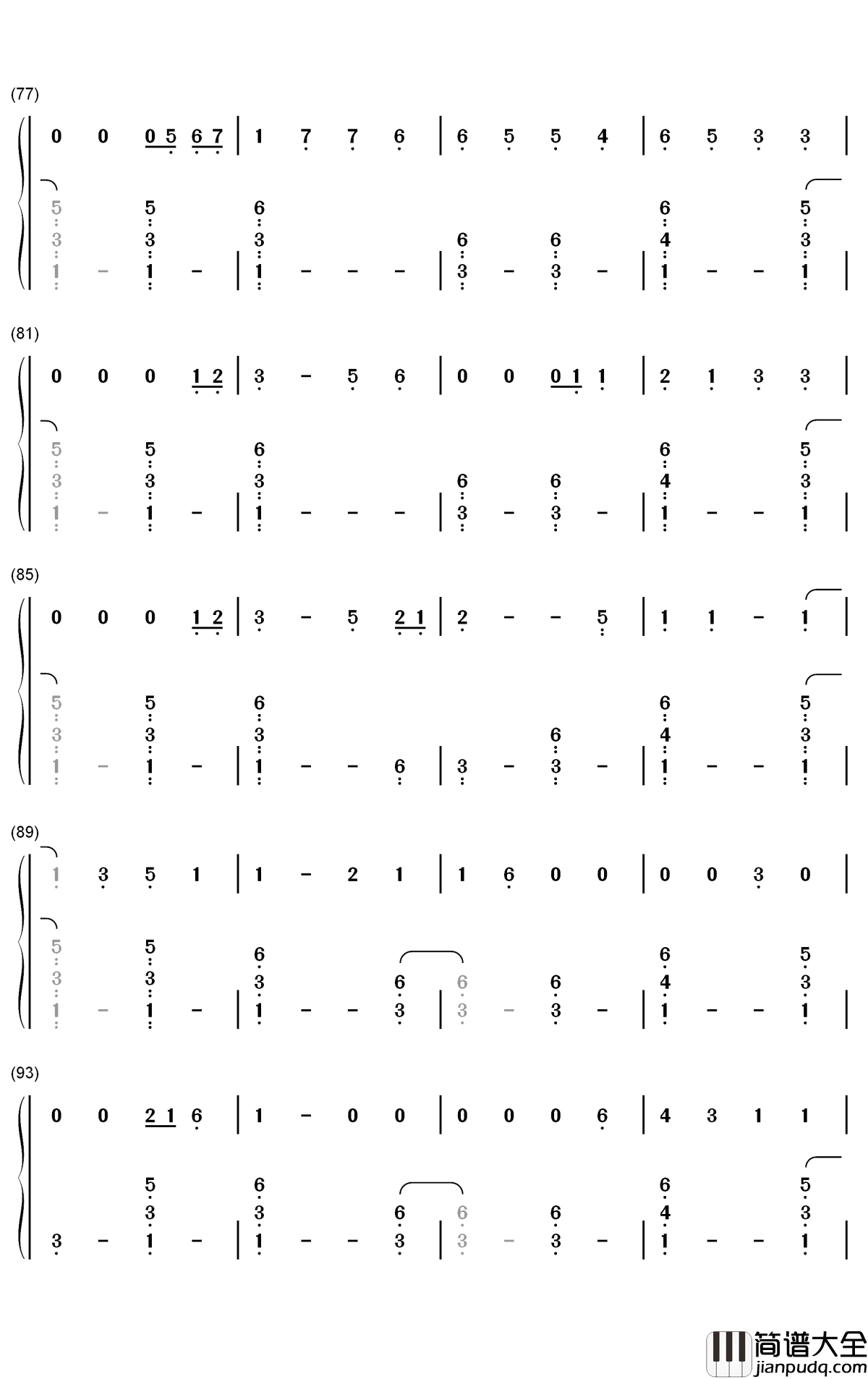 Die_a_Happy_Man钢琴简谱_数字双手_Thomas_Rhett