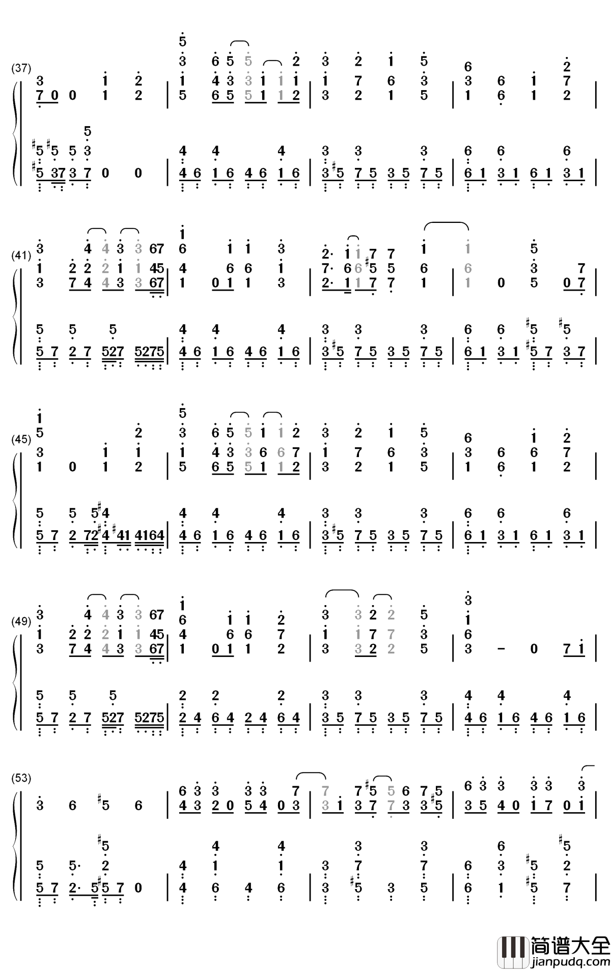 Altern钢琴简谱_数字双手_H_el_ical