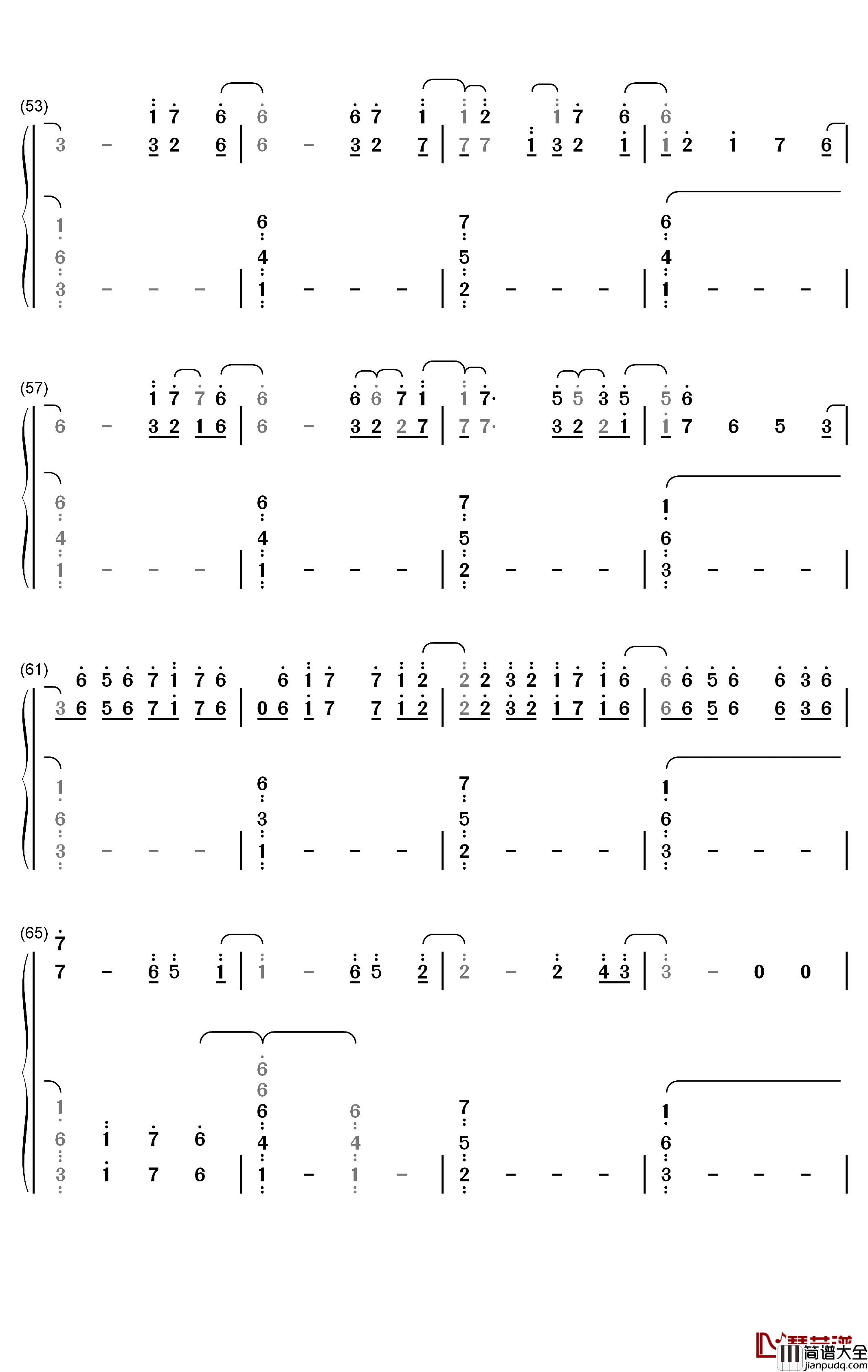 Asphyxia钢琴简谱_数字双手_逆时针向