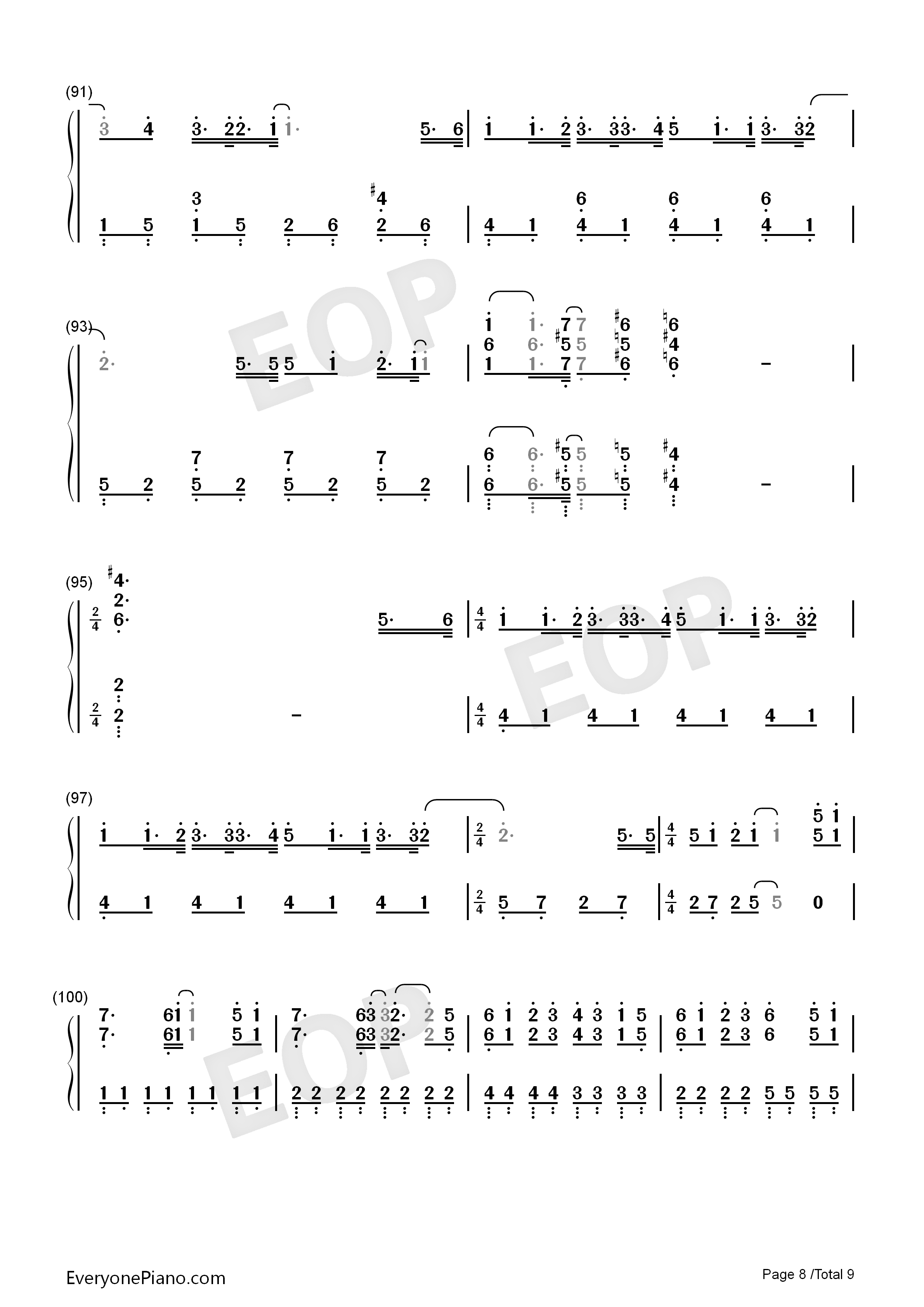 クリスマスソング钢琴简谱_back_number演唱