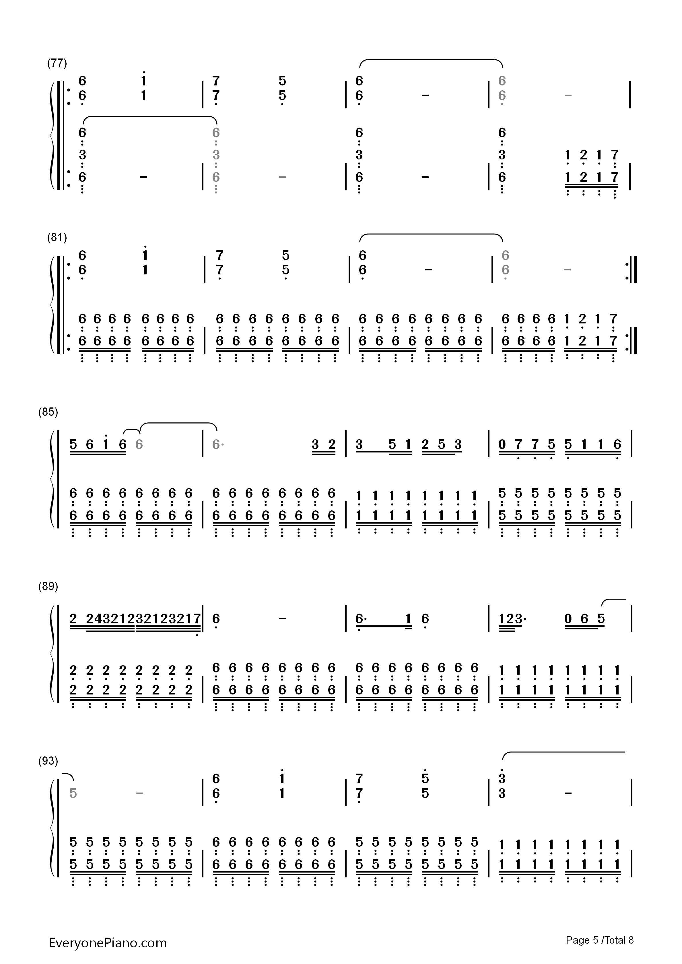 Nemo钢琴简谱_Nightwish演唱