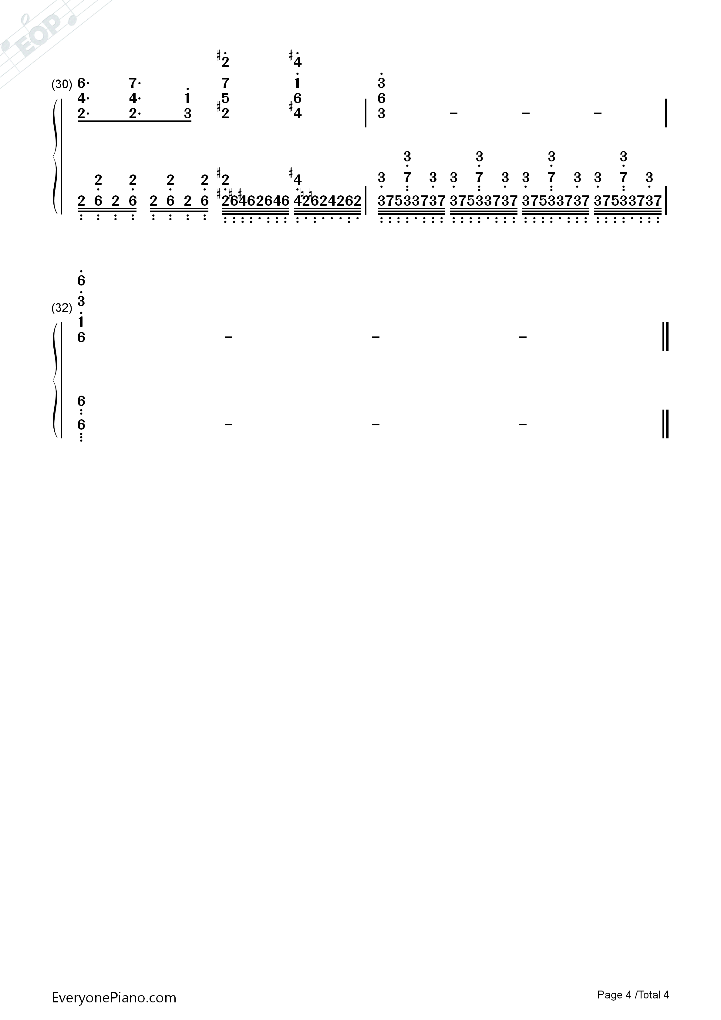 STAND_PROUD钢琴简谱_桥本仁演唱