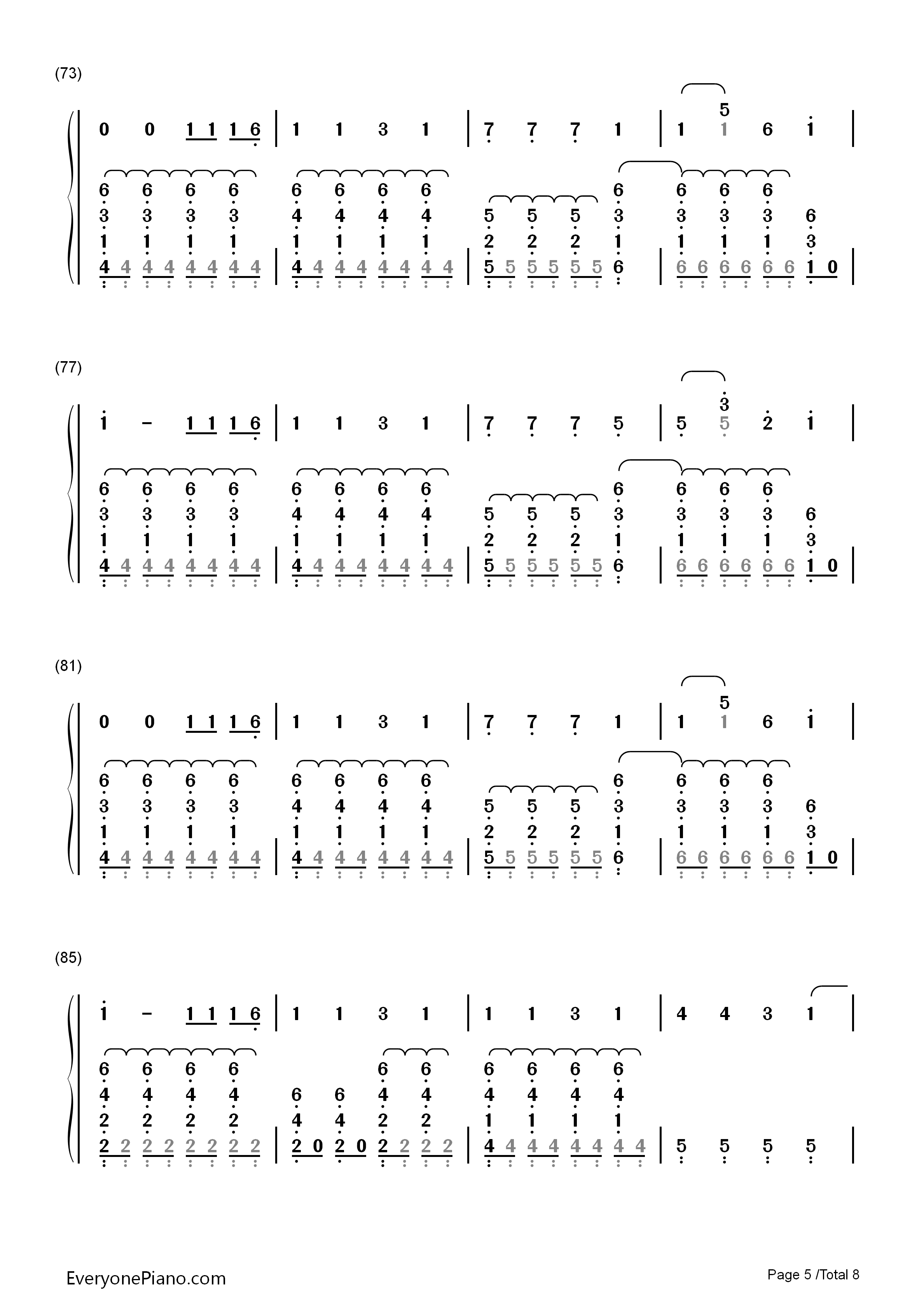 for_him.钢琴简谱_Troye_Sivan演唱