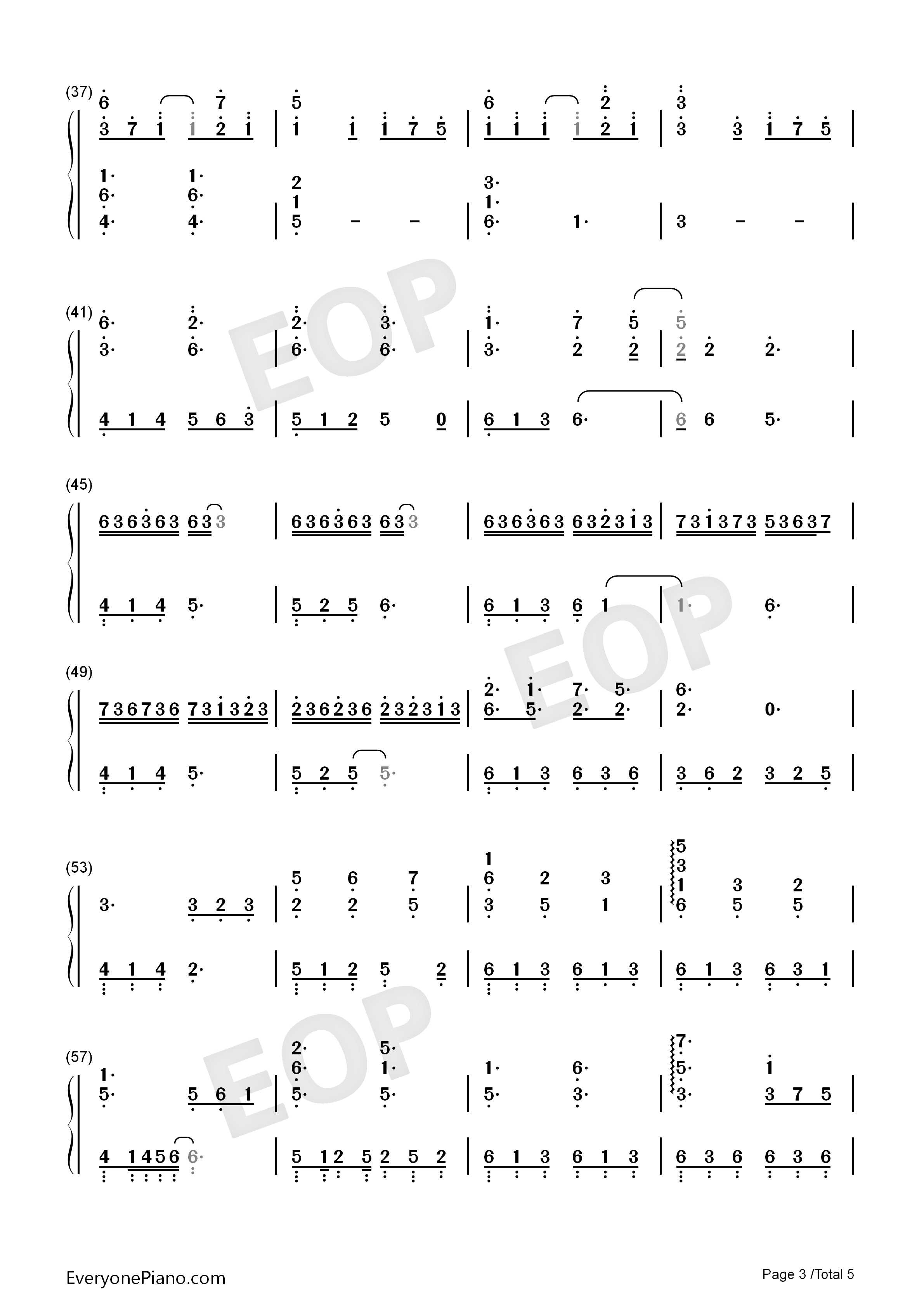 Piano_UC钢琴简谱_泽野弘之演唱