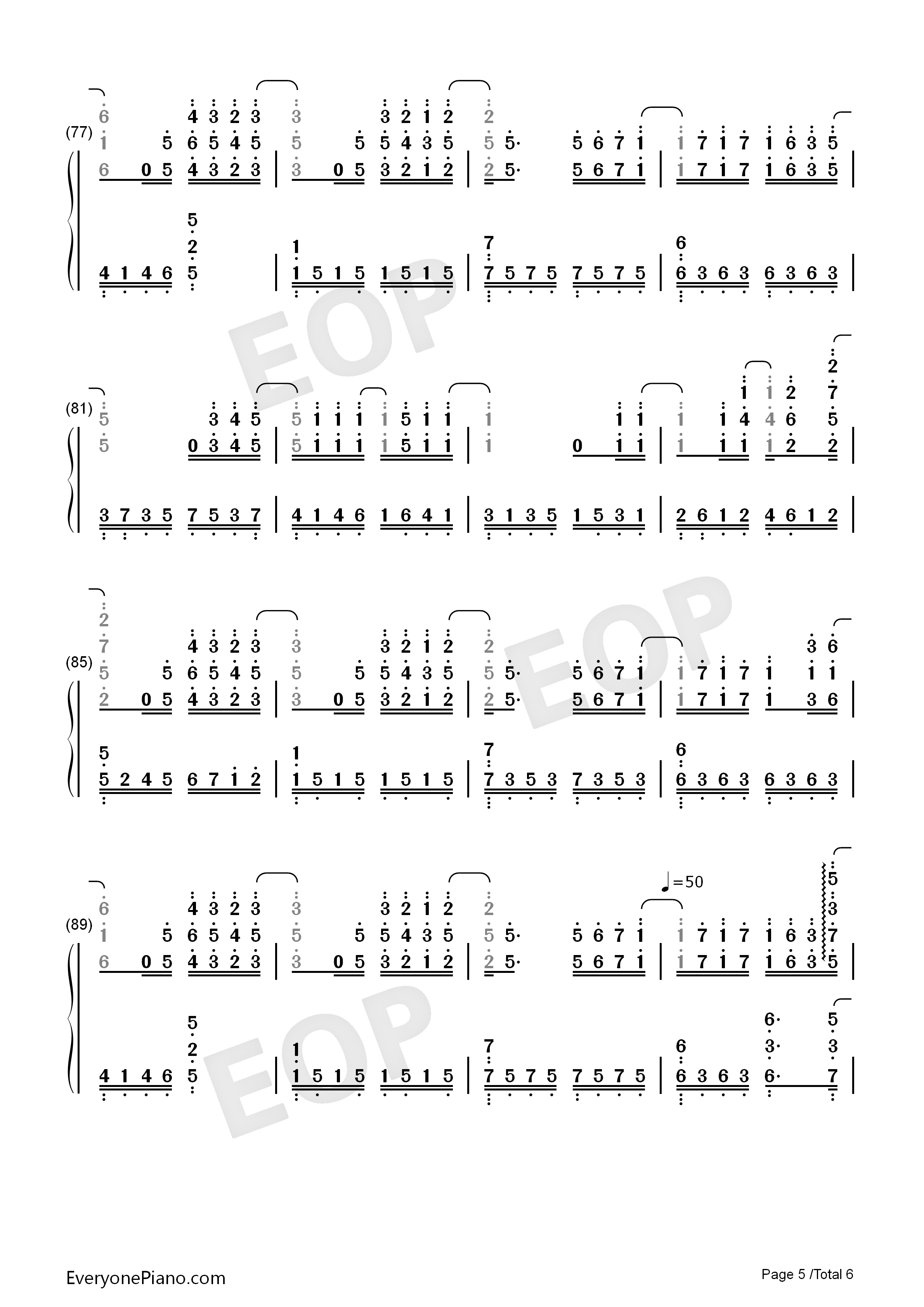 第一次钢琴简谱_光良演唱