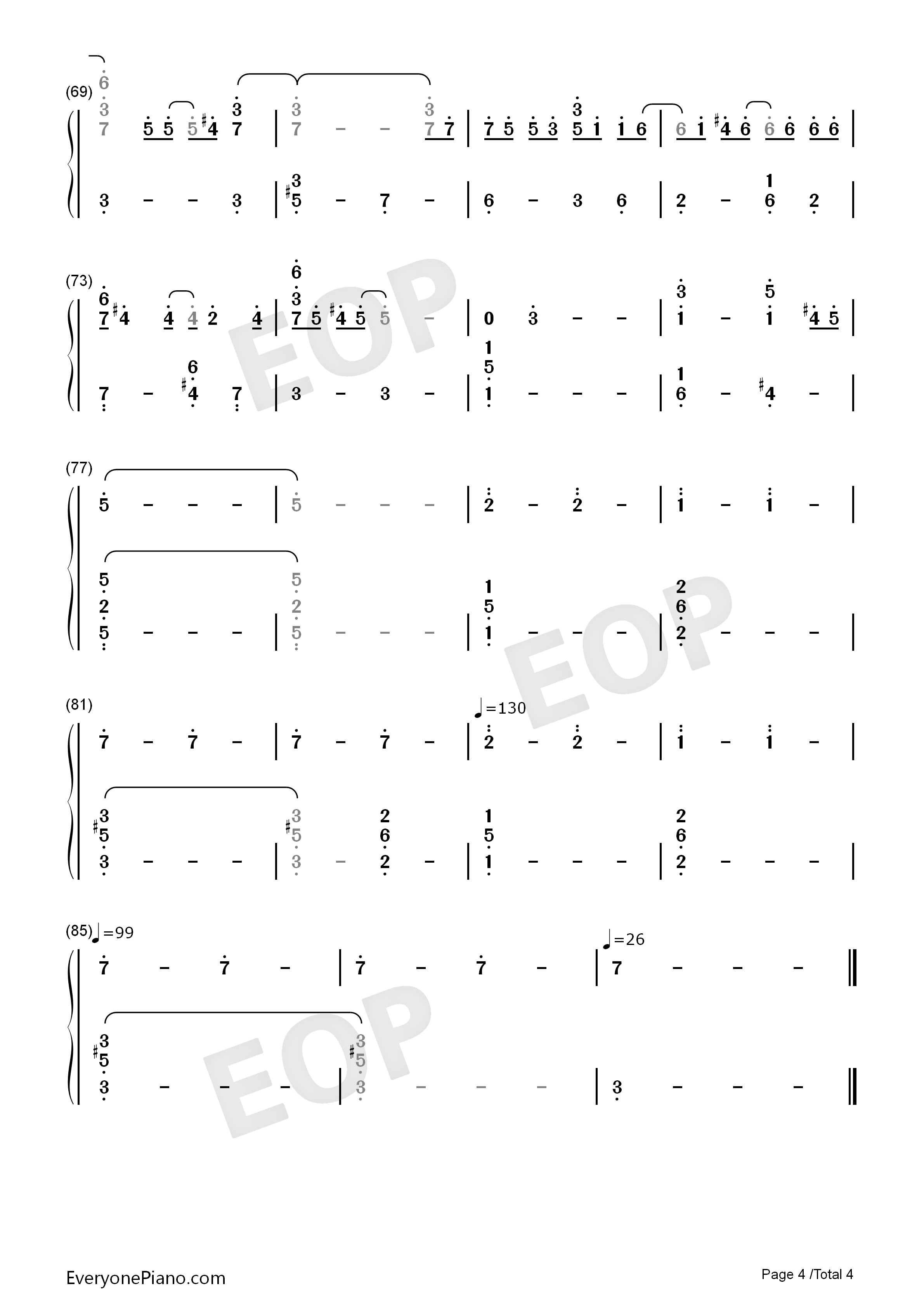 Forフルーツバスケット钢琴简谱_冈崎律子演唱