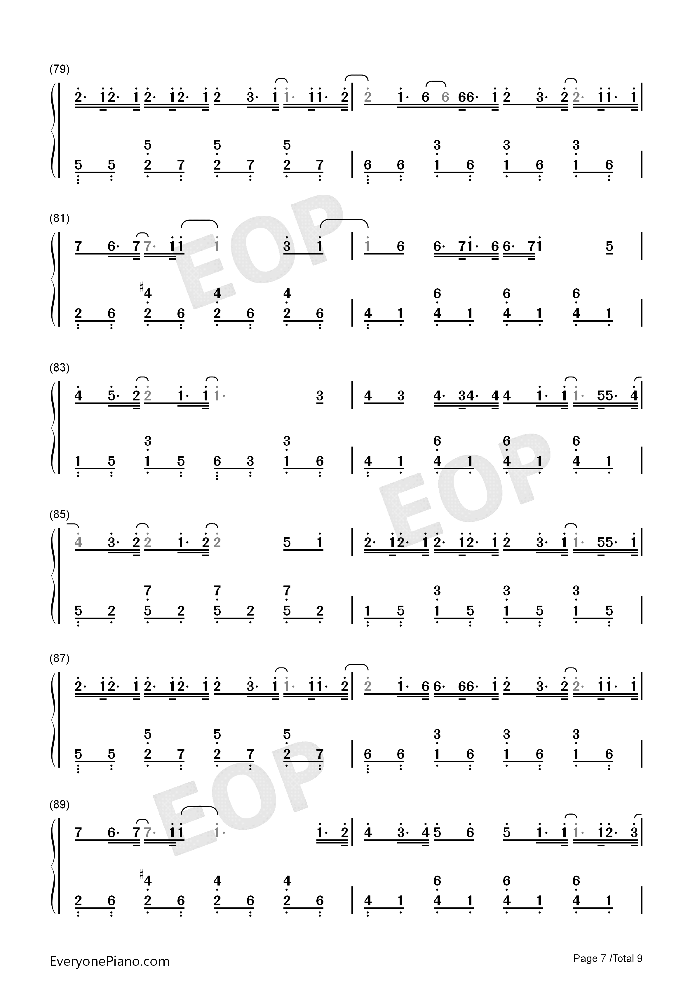 クリスマスソング钢琴简谱_back_number演唱