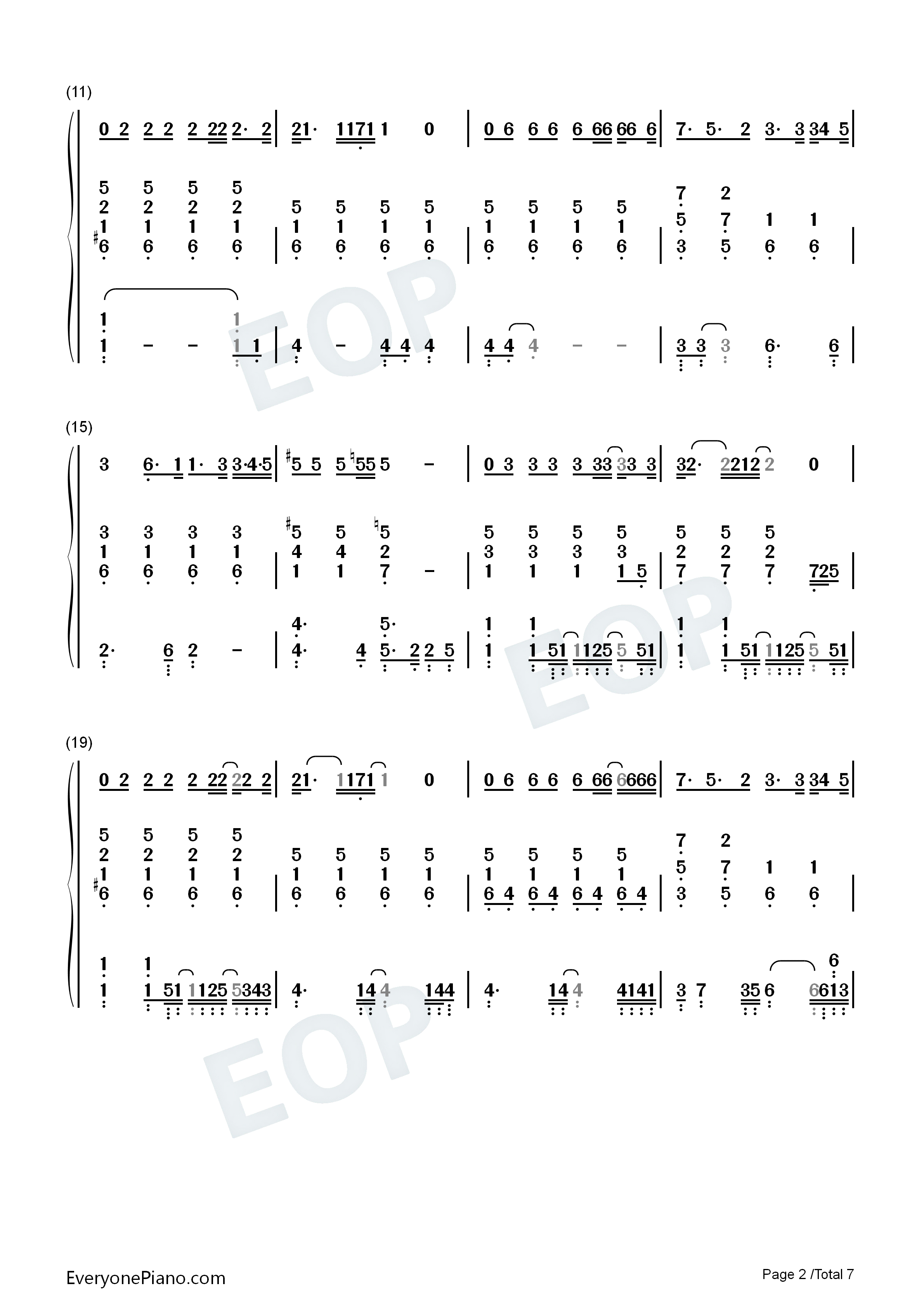 告诉我钢琴简谱_陈绮贞演唱