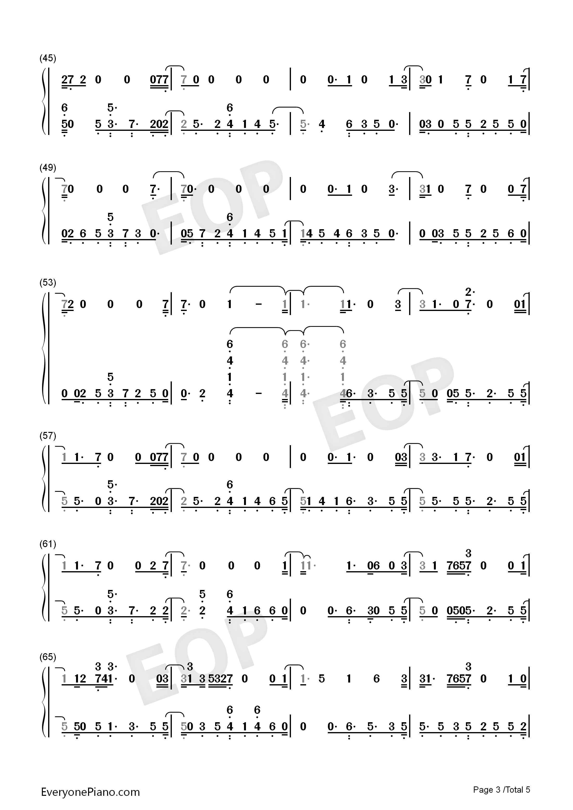 Solo钢琴简谱_Clean_Bandit演唱