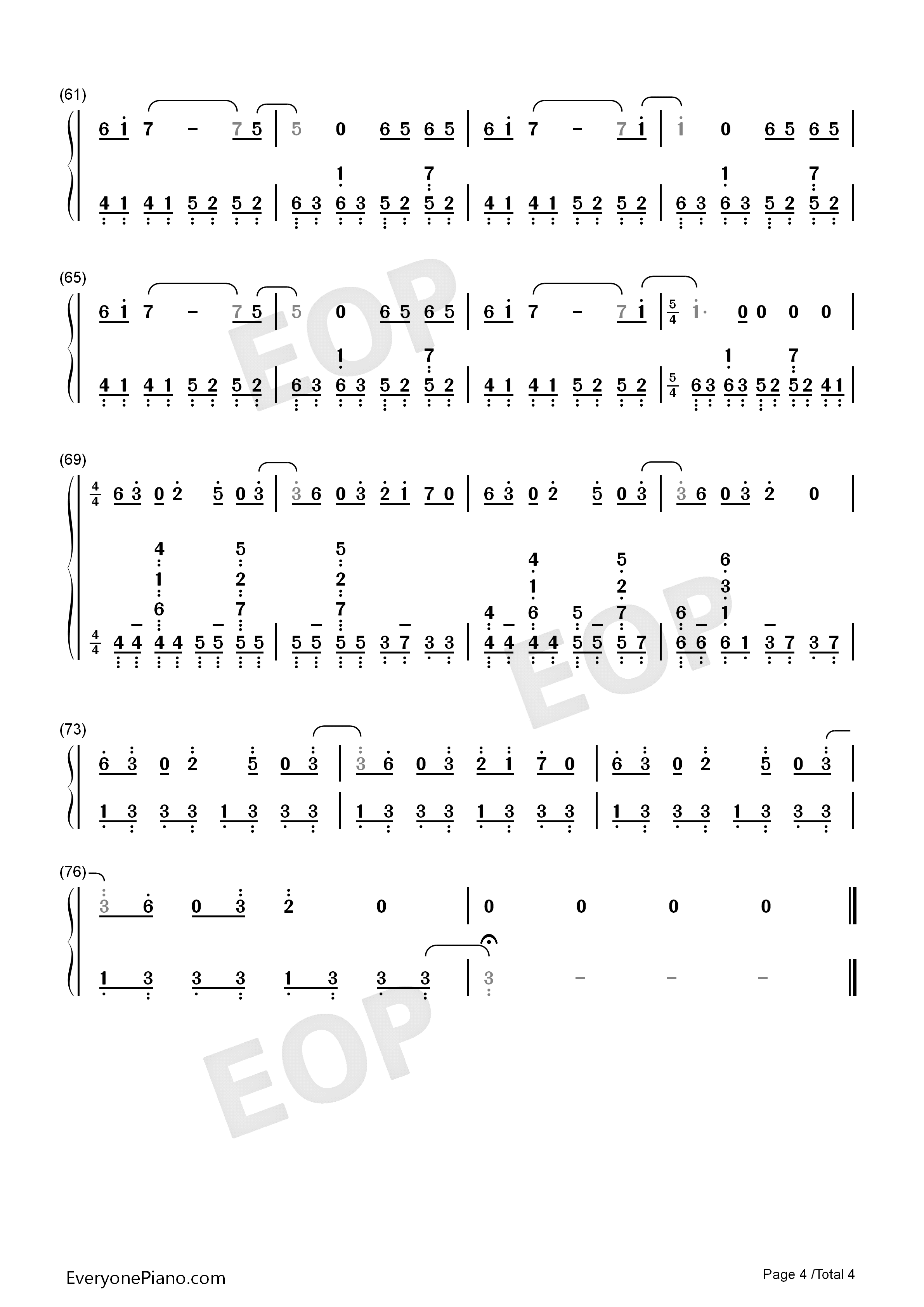 レクイエム钢琴简谱_柊奈绪演唱