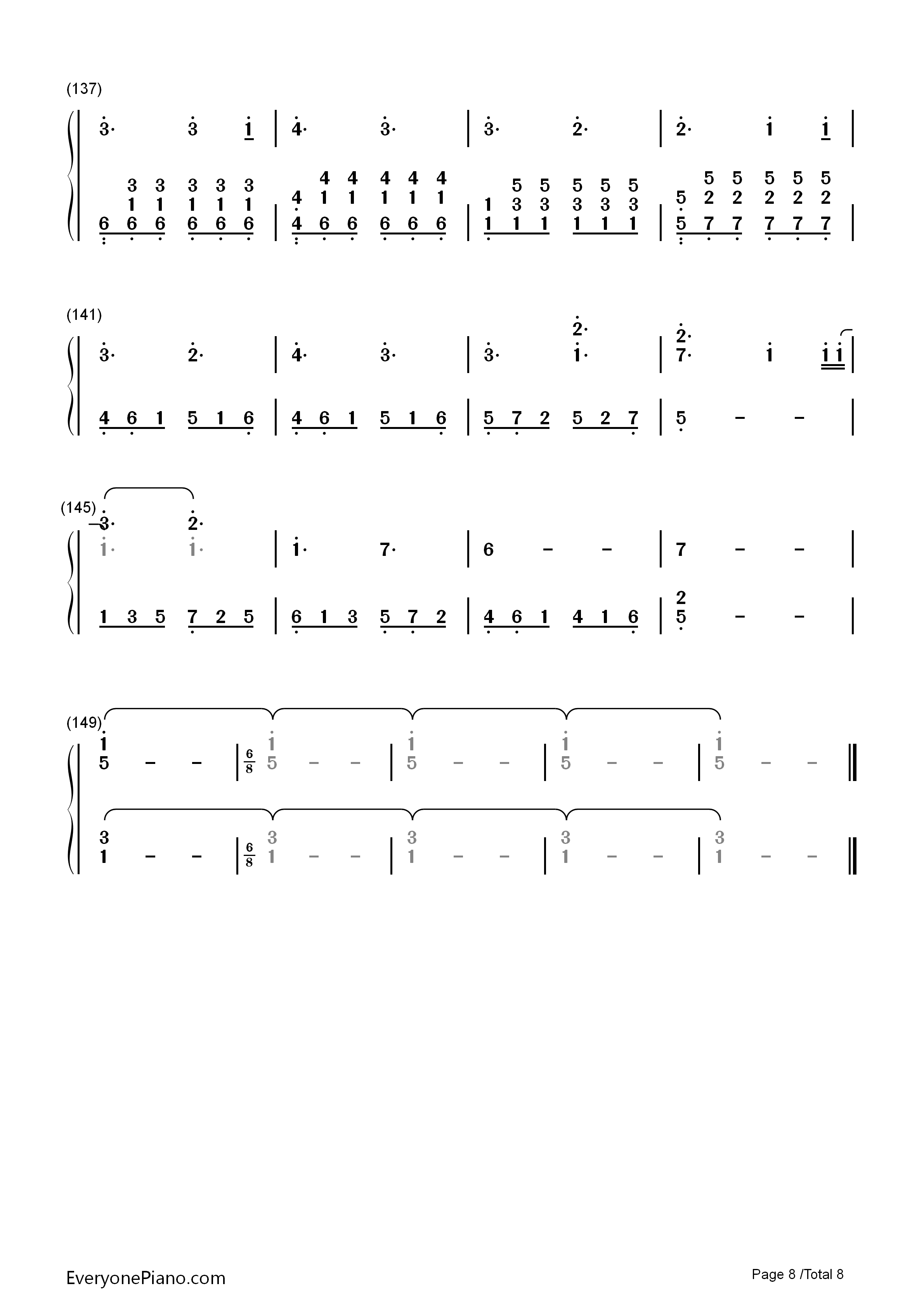 Perfect钢琴简谱_Ed_Sheeran演唱