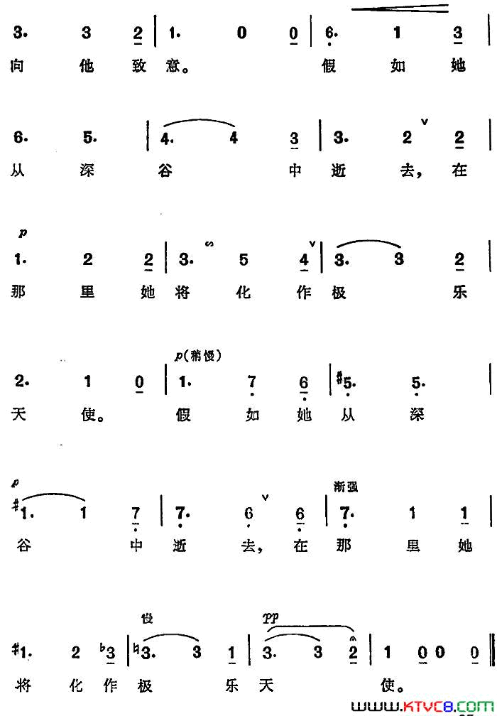 [德]迷人的晚星选自歌剧_唐豪赛_简谱