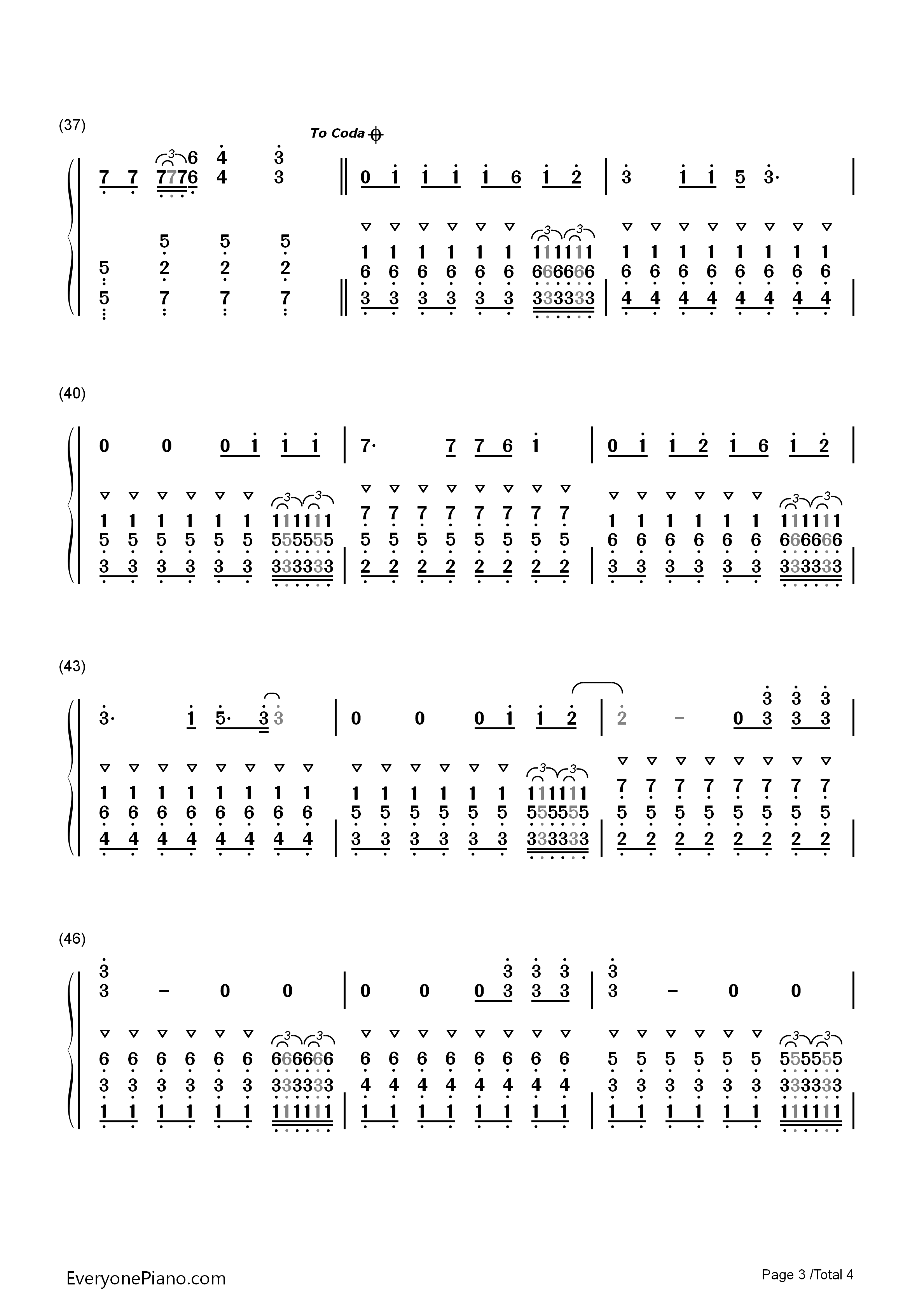 Faded钢琴简谱_Alan_Walker演唱