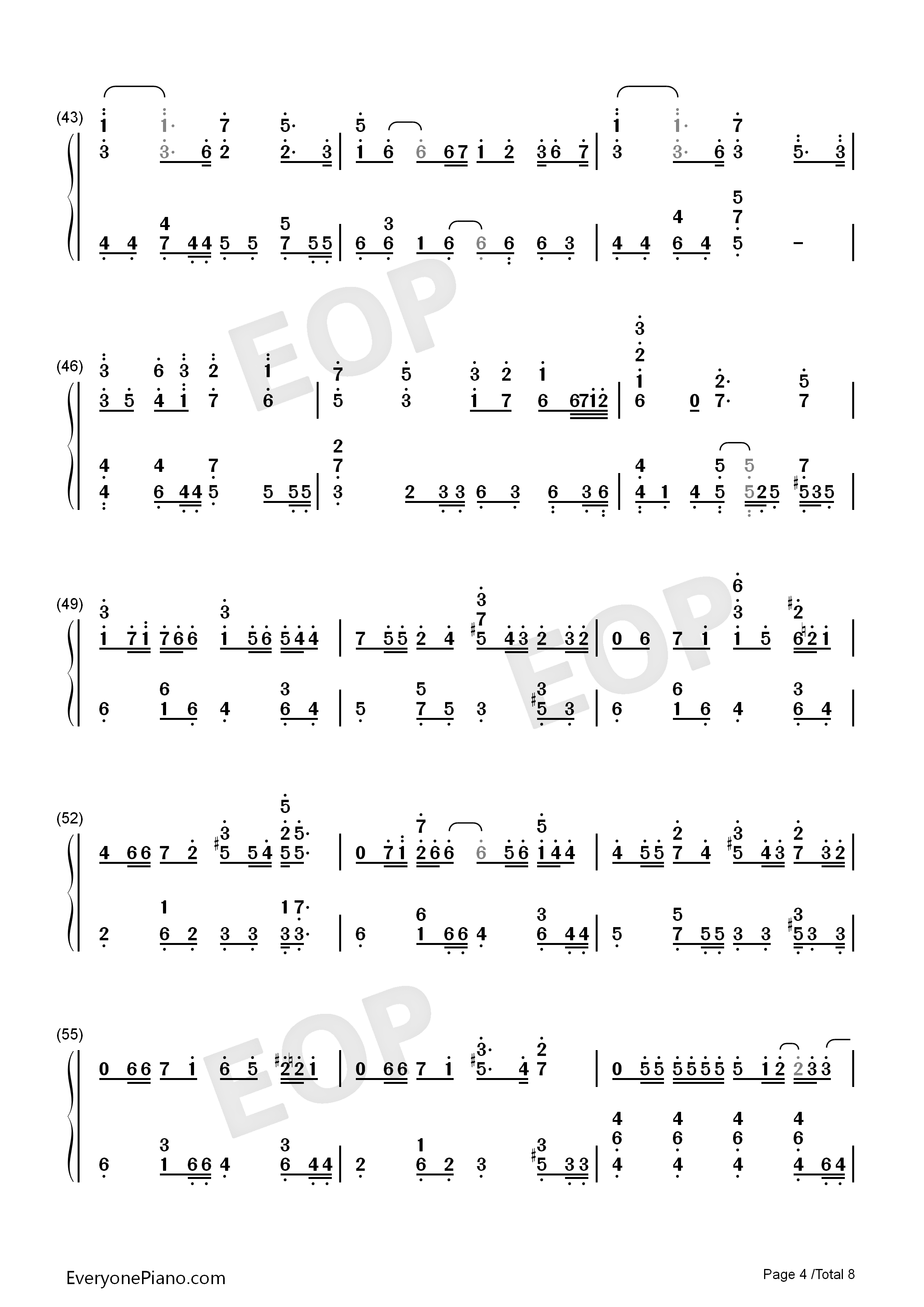 SAKURA钢琴简谱_生物股长演唱