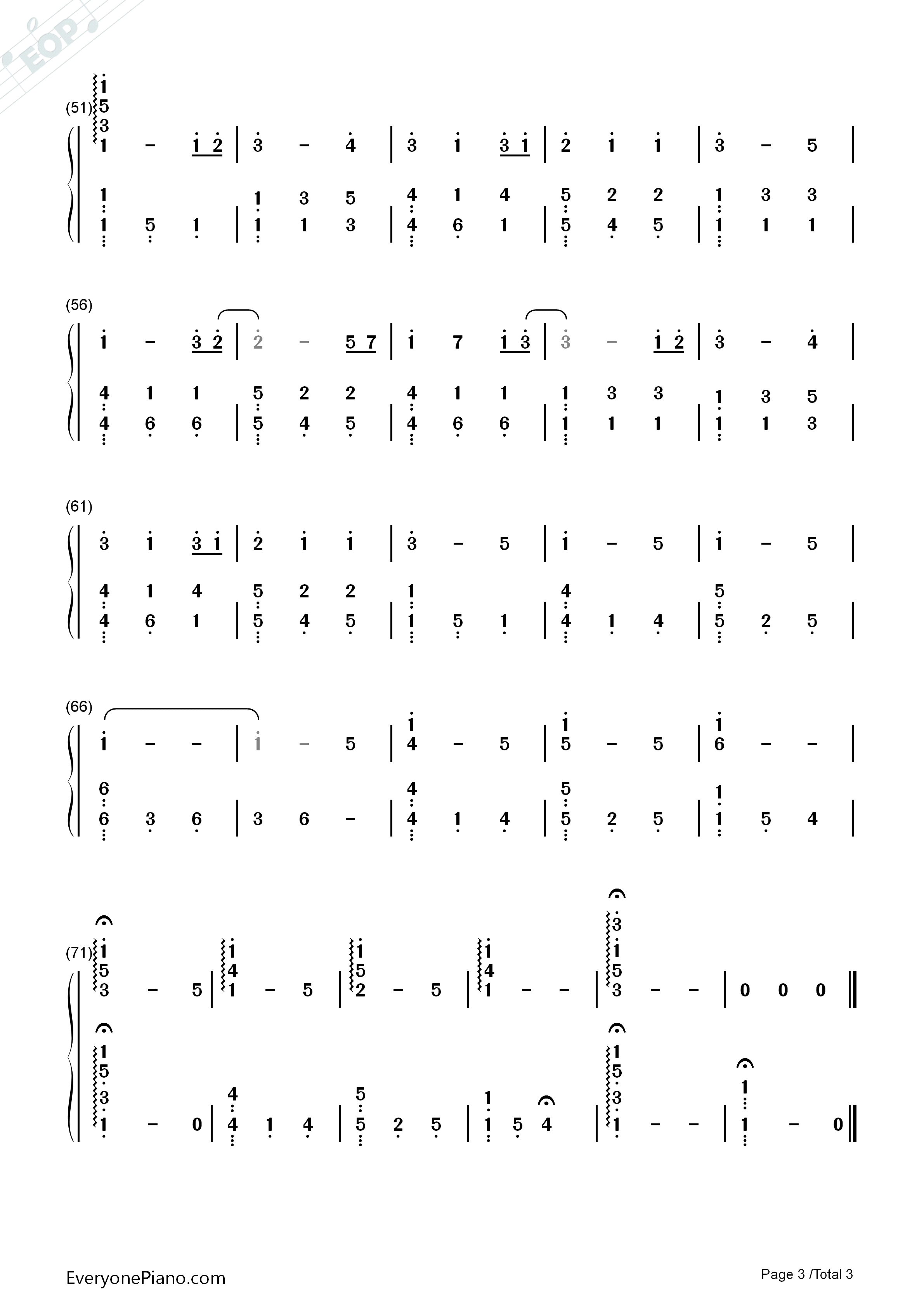 愿いが叶う场所钢琴简谱_Magome_Togoshi演唱