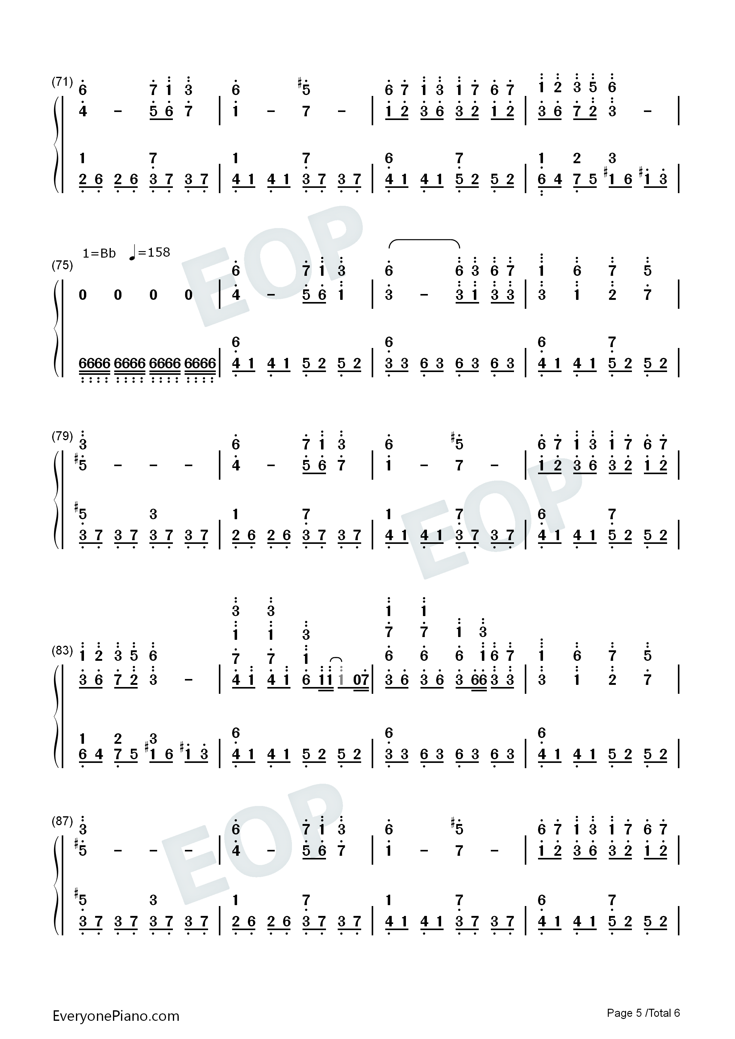 月まで届け不死の煙钢琴简谱_ZUN演唱