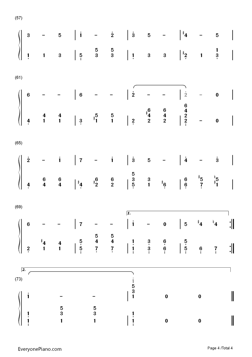 Let_Me_Call_You_Sweetheart钢琴简谱_Leo_Friedman演唱