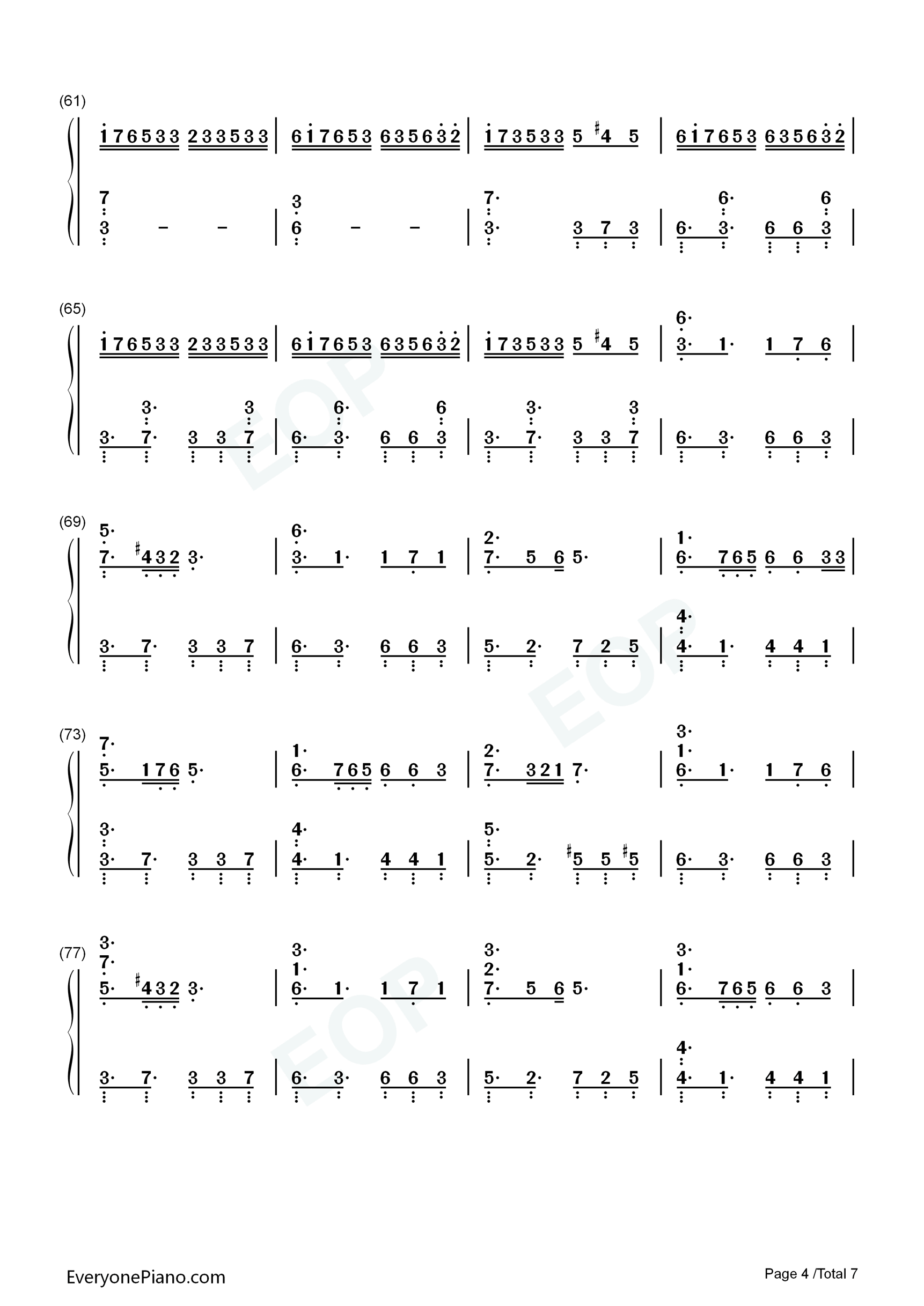 dorchadas钢琴简谱_Rita演唱