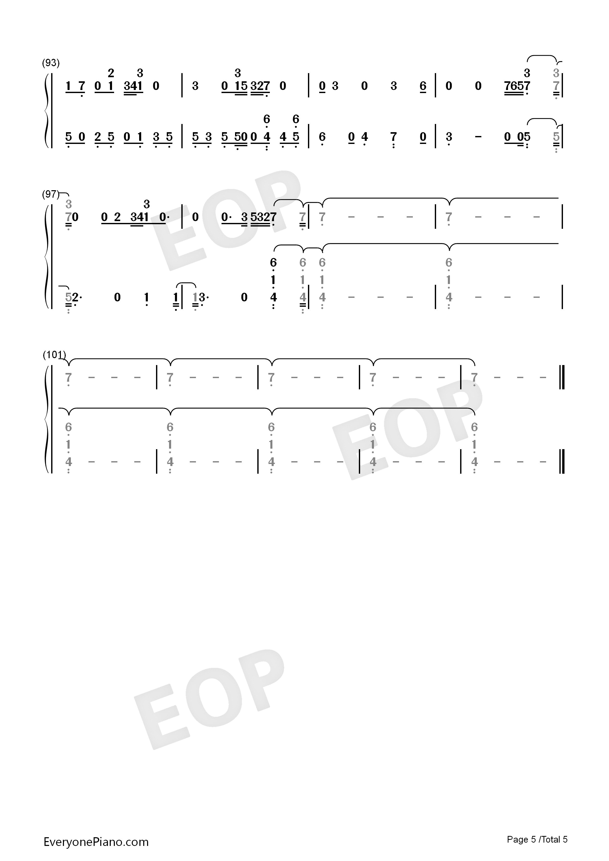 Solo钢琴简谱_Clean_Bandit演唱