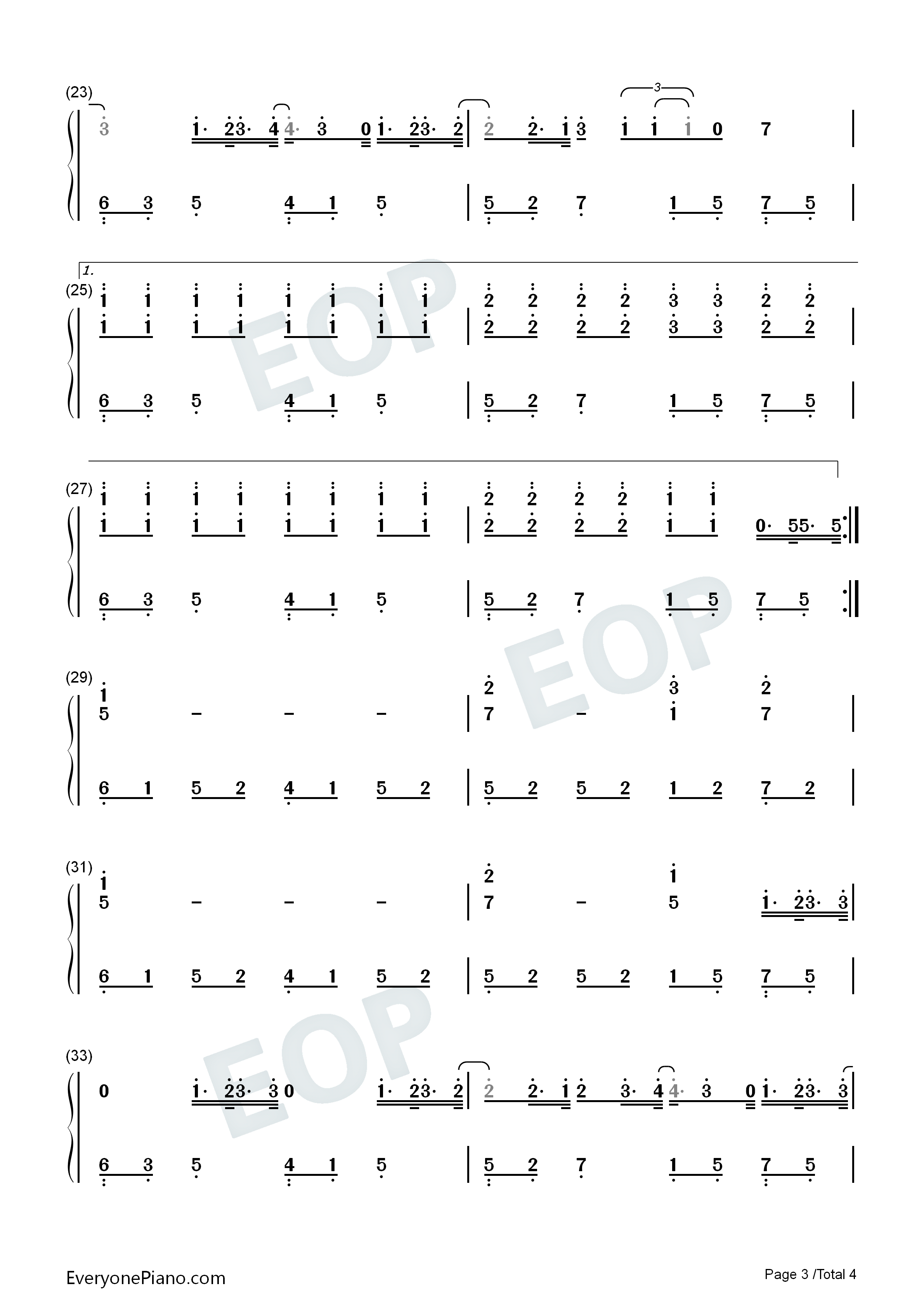 粉色海洋钢琴简谱_周杰伦演唱