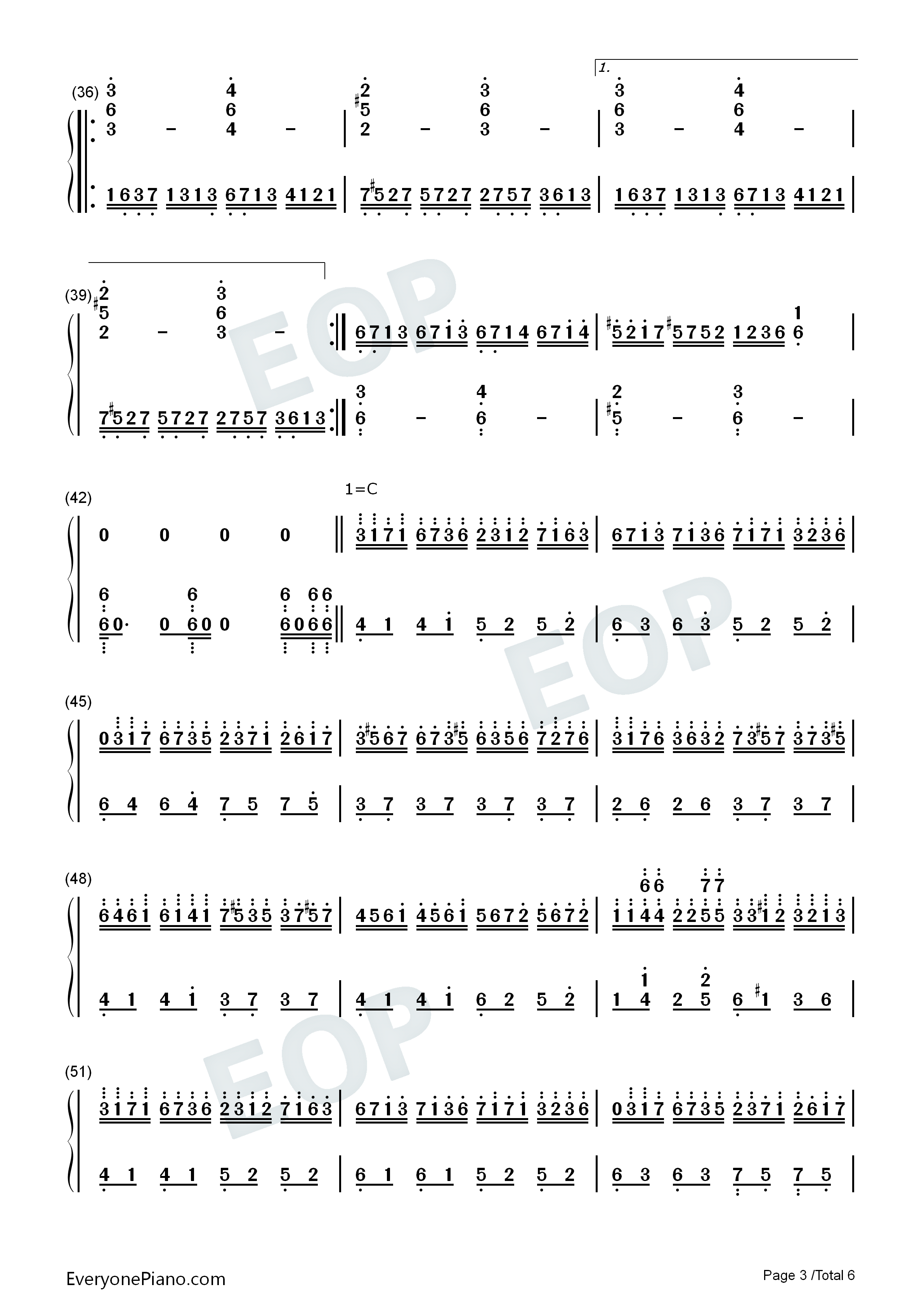 月まで届け不死の煙钢琴简谱_ZUN演唱