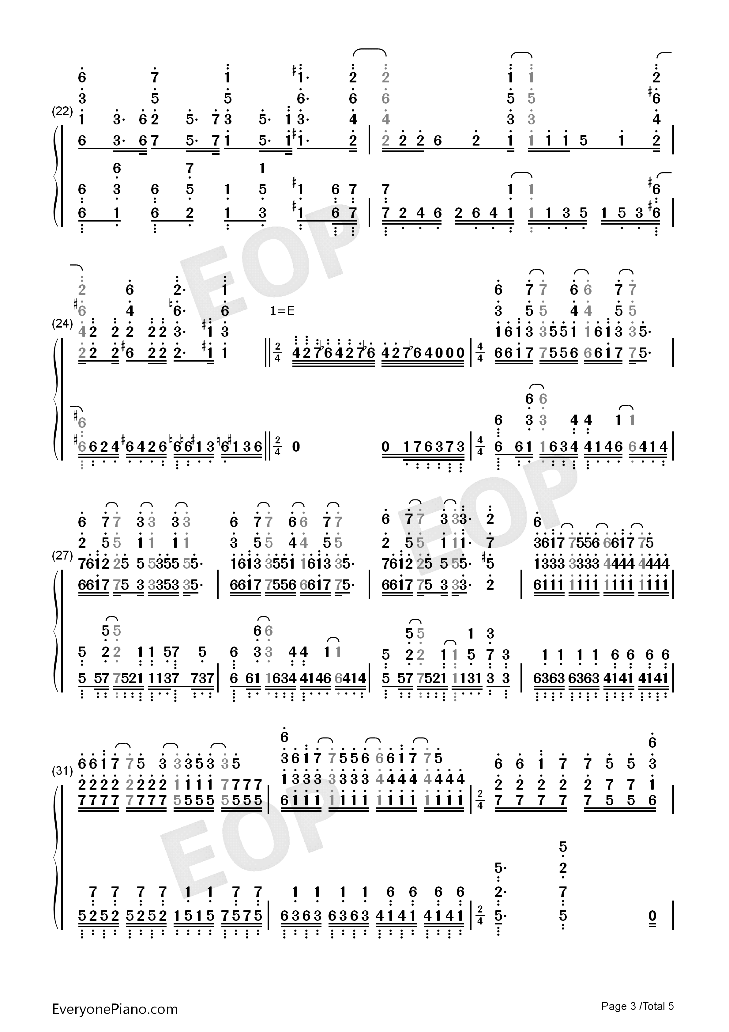 红莲之弓矢钢琴简谱_Linked_Horizon演唱