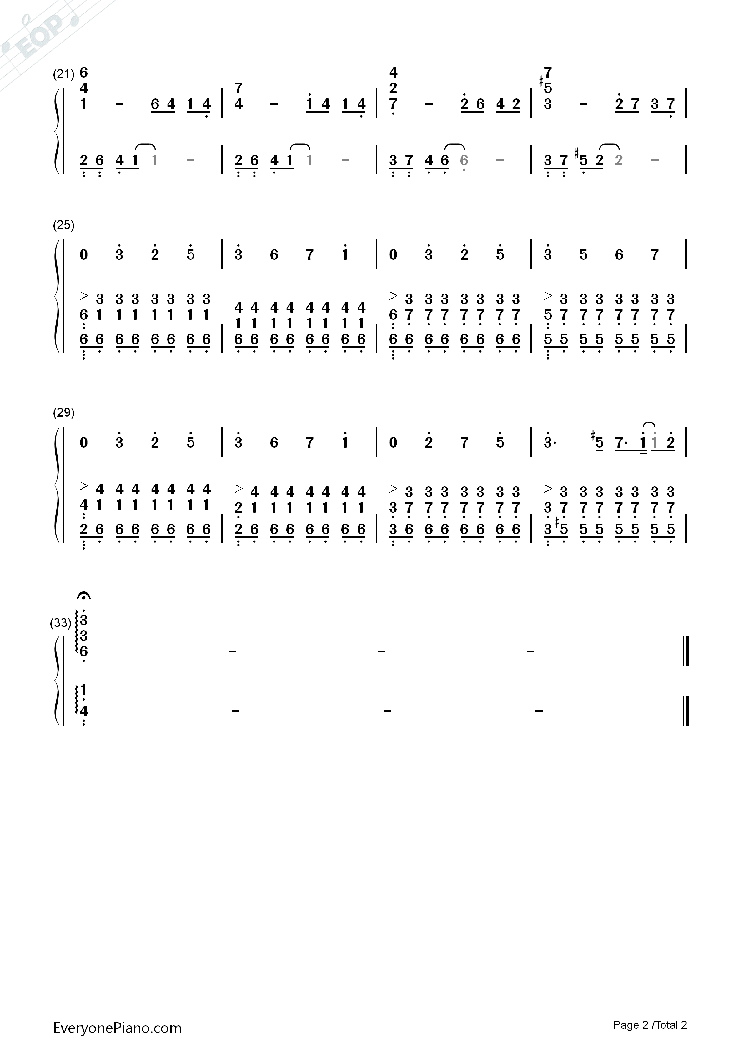 Crescent钢琴简谱_大森俊之演唱