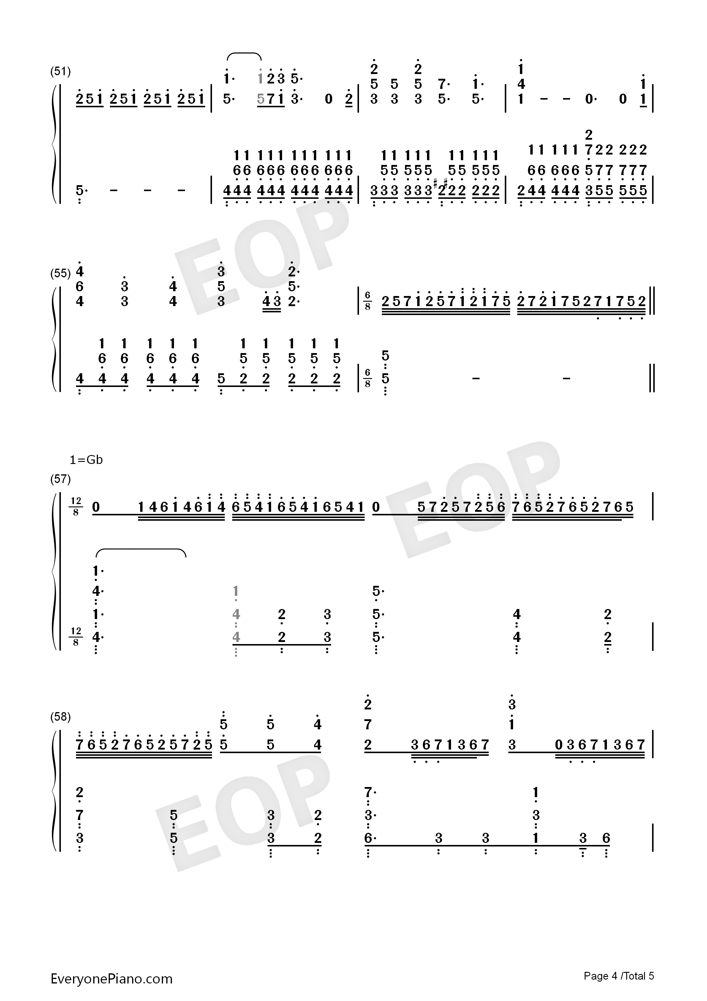 White_White_Snow钢琴简谱_末广健一郎演唱