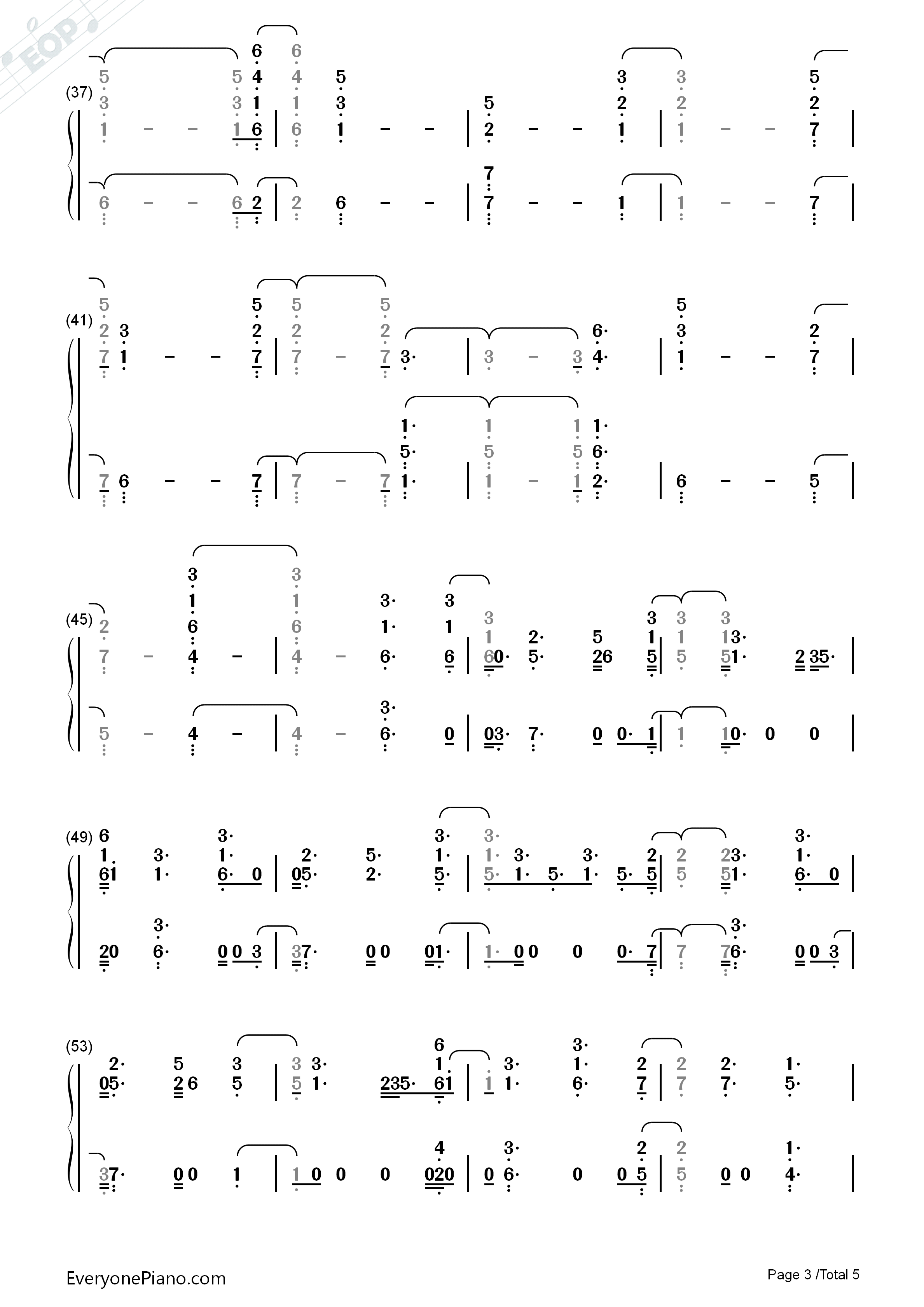 Burning钢琴简谱_Sam_Smith演唱