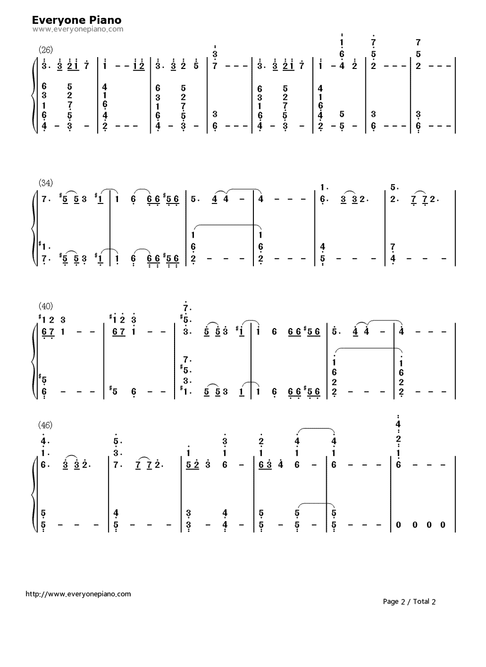 K's_Theme钢琴简谱_GoHands演唱