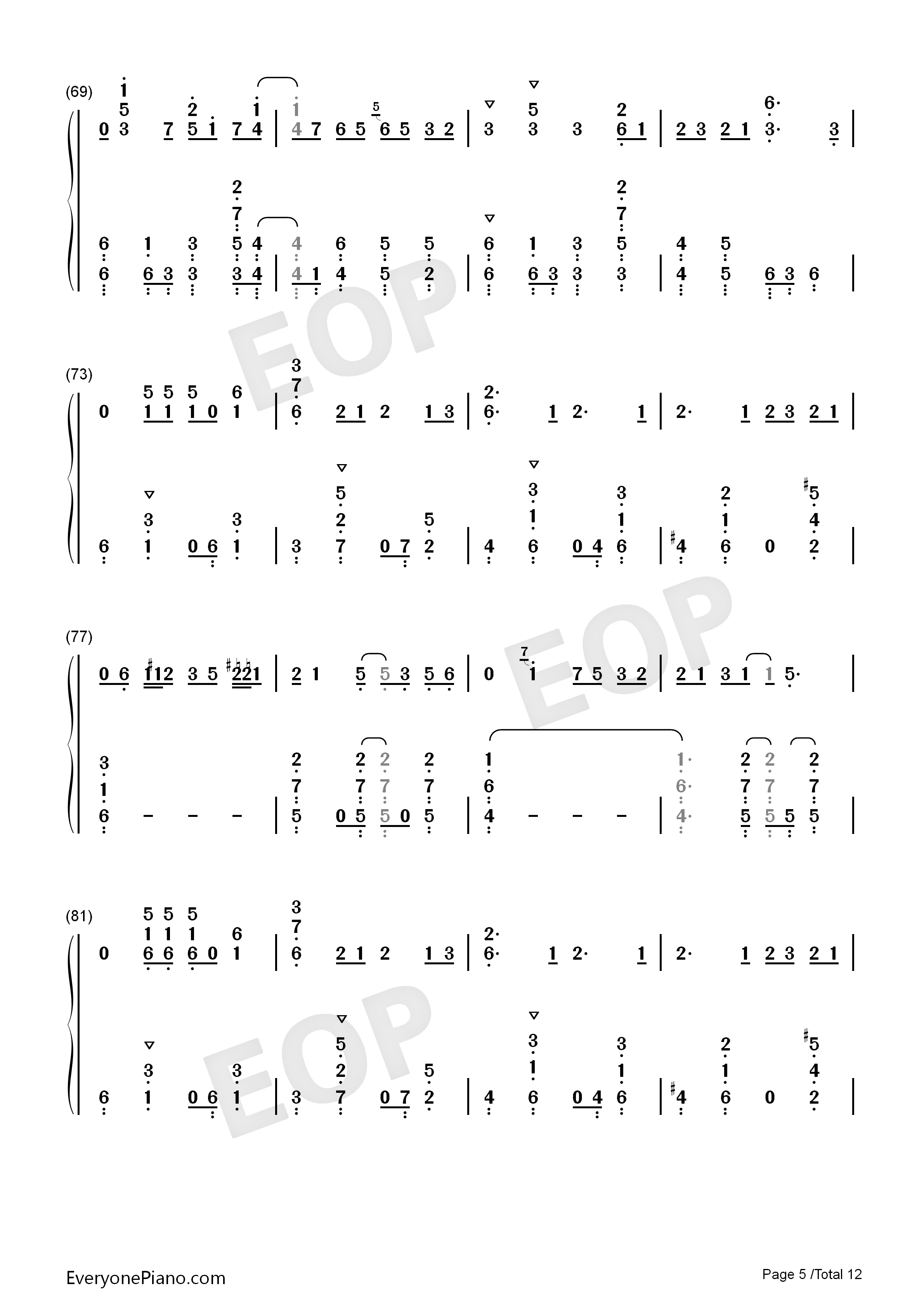 阳炎days钢琴简谱_自然の敌P演唱