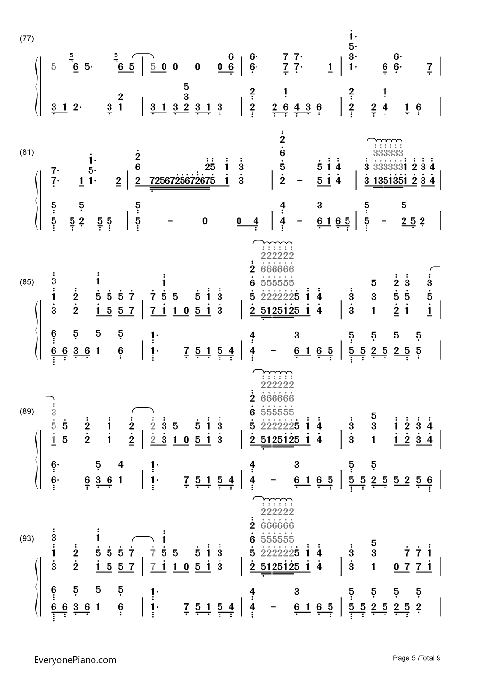 ダイバー钢琴简谱_KANA_BOON演唱