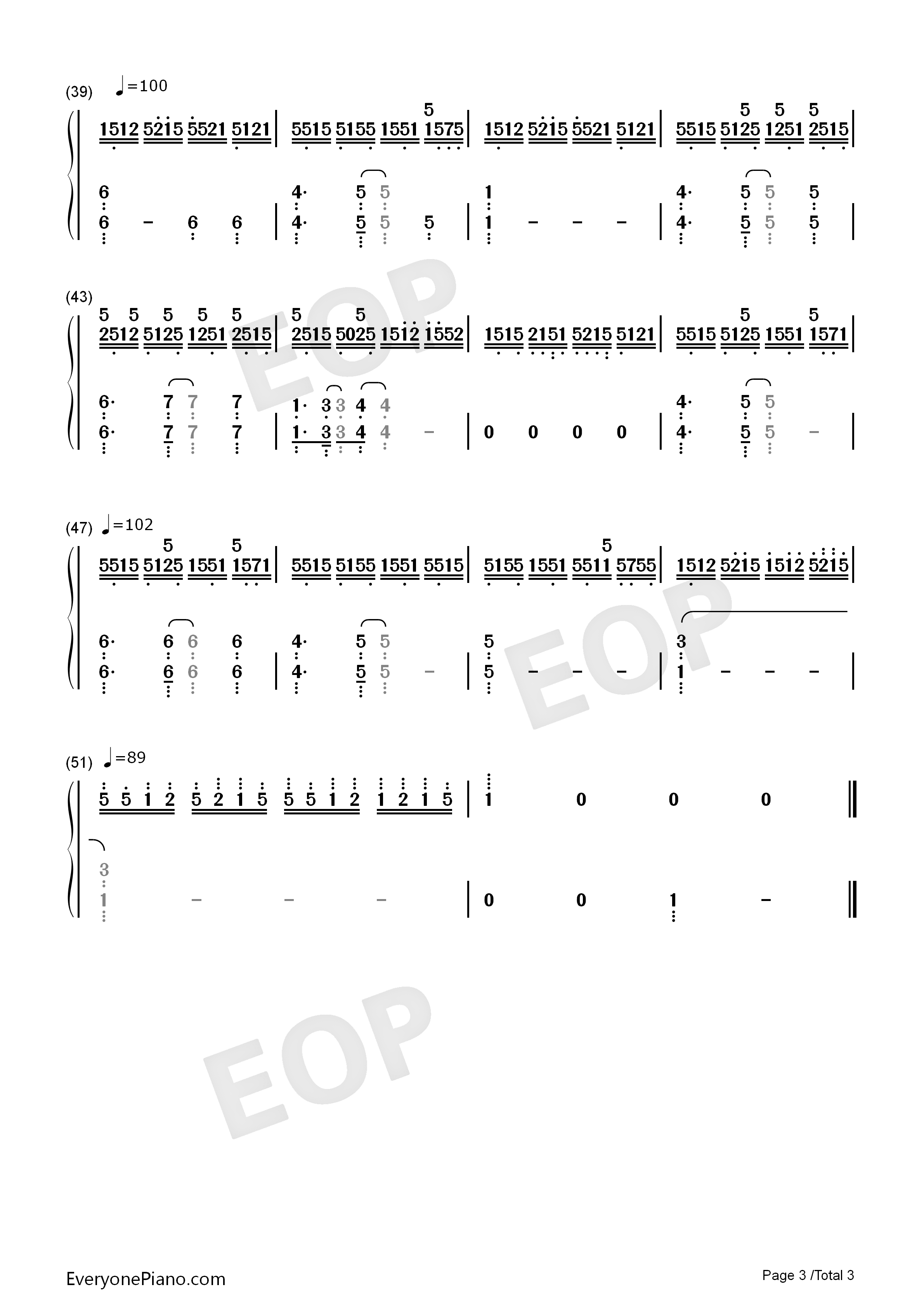 B站即兴弹奏钢琴简谱_未知演唱