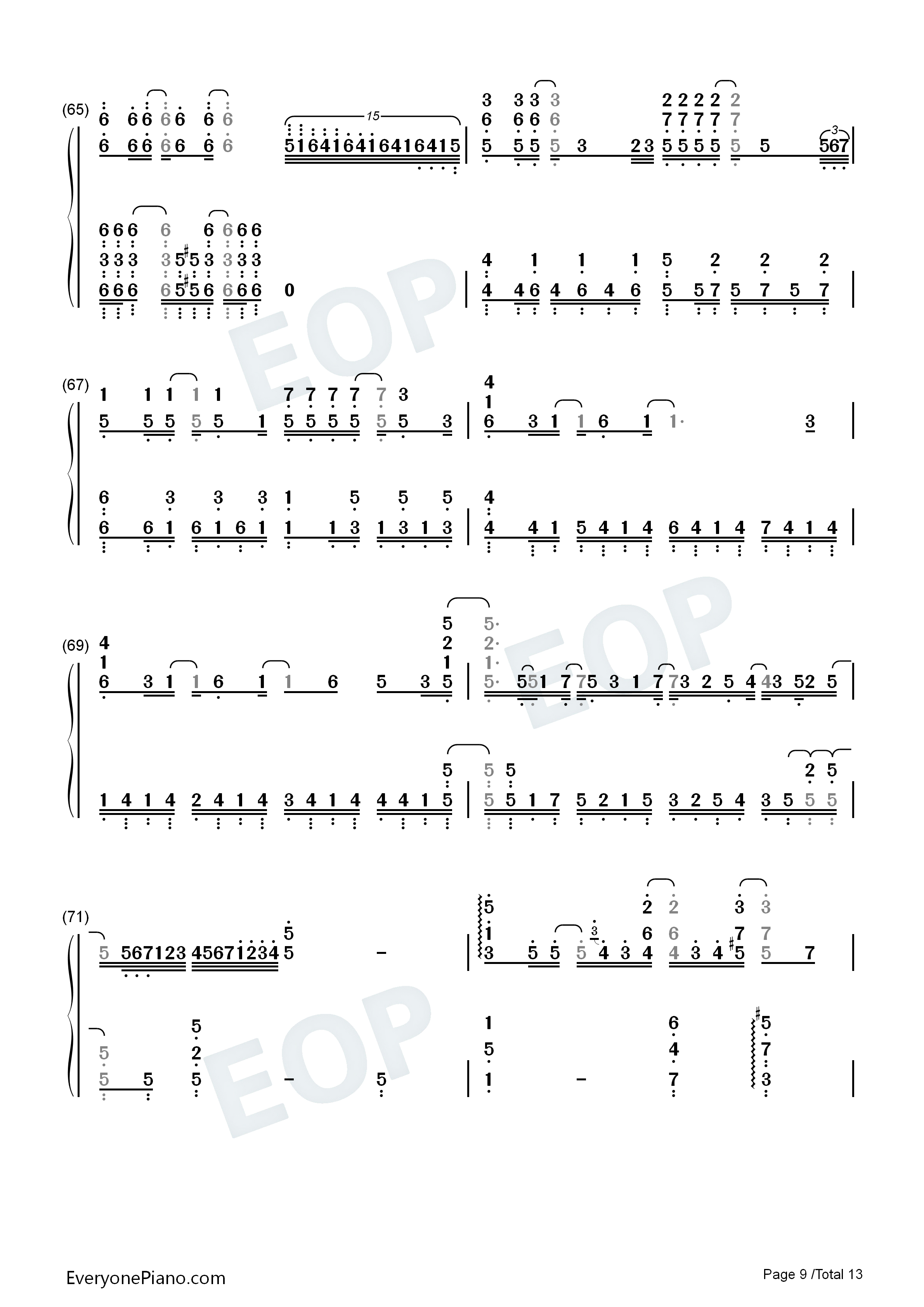 シリウス钢琴简谱_蓝井艾露演唱