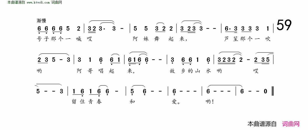 故乡就是我的爱简谱