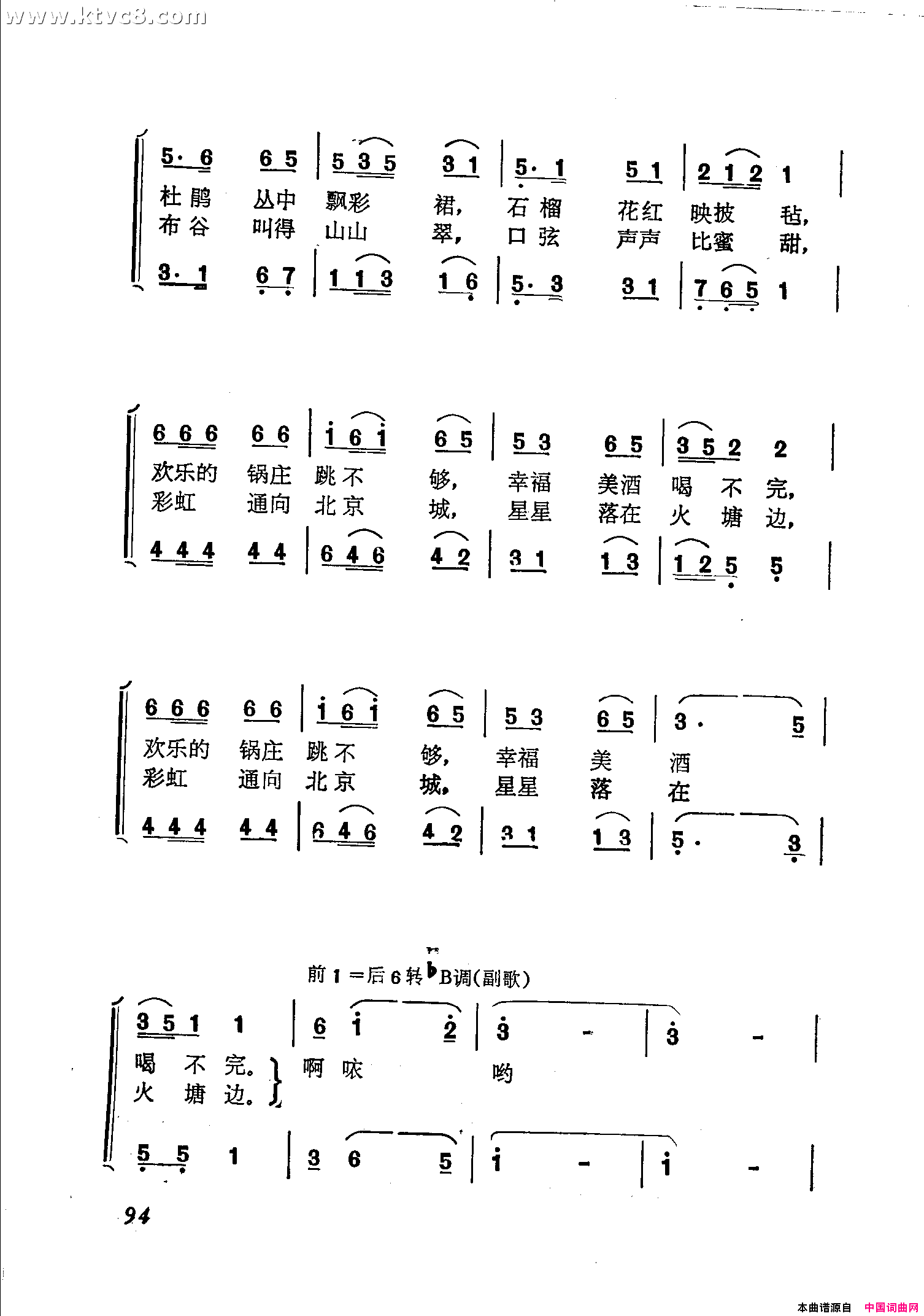 金色的阳光照凉山简谱