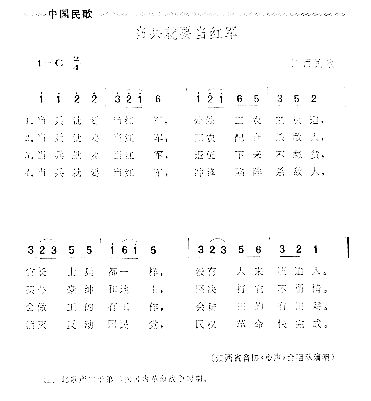 当兵就要当红军简谱