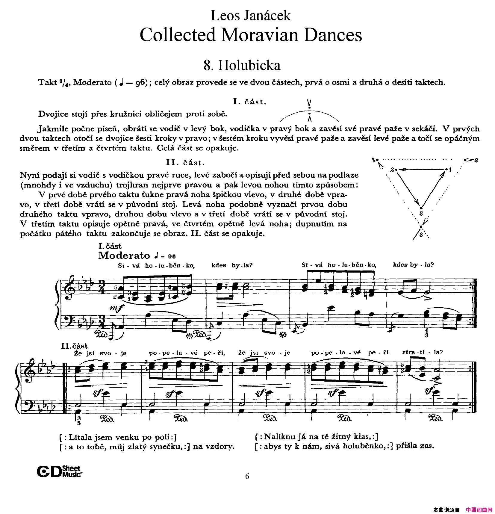 MoravianDances摩拉维亚舞曲集·8_—12Moravian_Dances摩拉维亚舞曲集·8_—12简谱