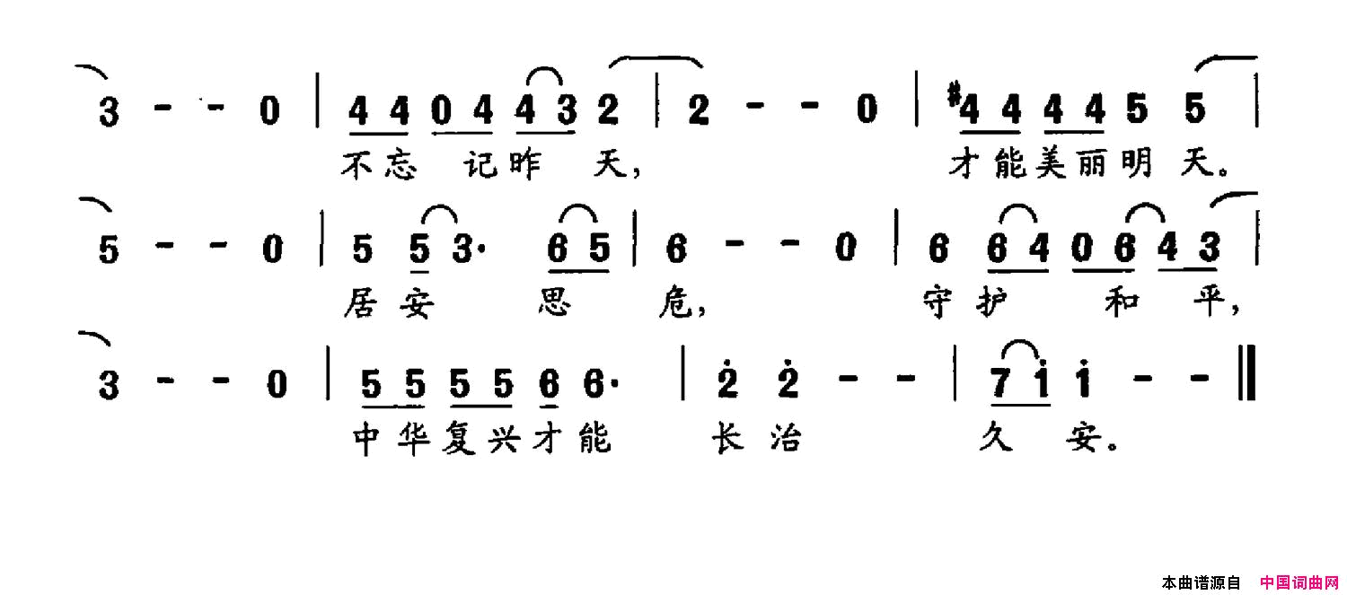 那一场战争简谱