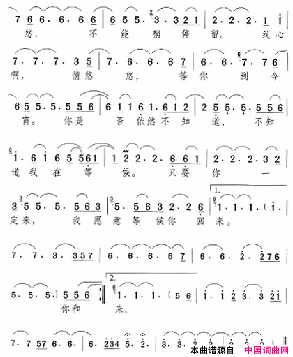 邓丽君演唱歌曲集251_300简谱