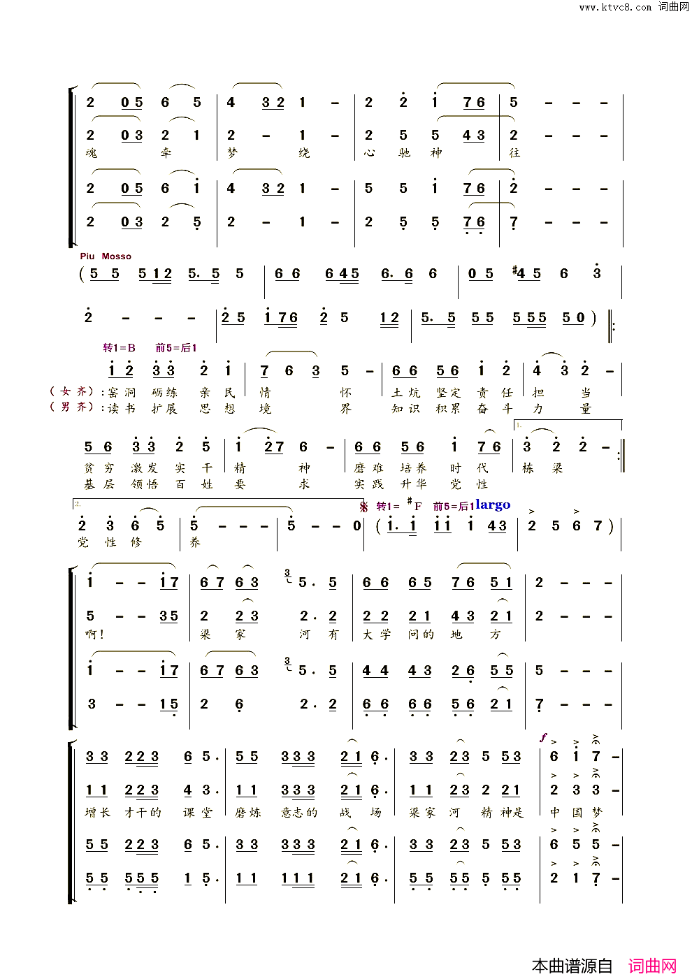 有大学问的地方简谱