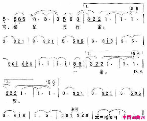 邓丽君演唱歌曲集201_250简谱