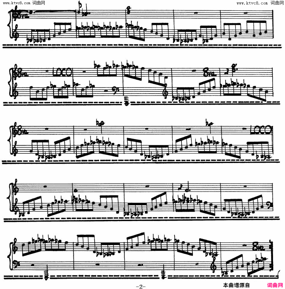 为加料钢琴而作的奏鸣曲与间奏曲14、15简谱