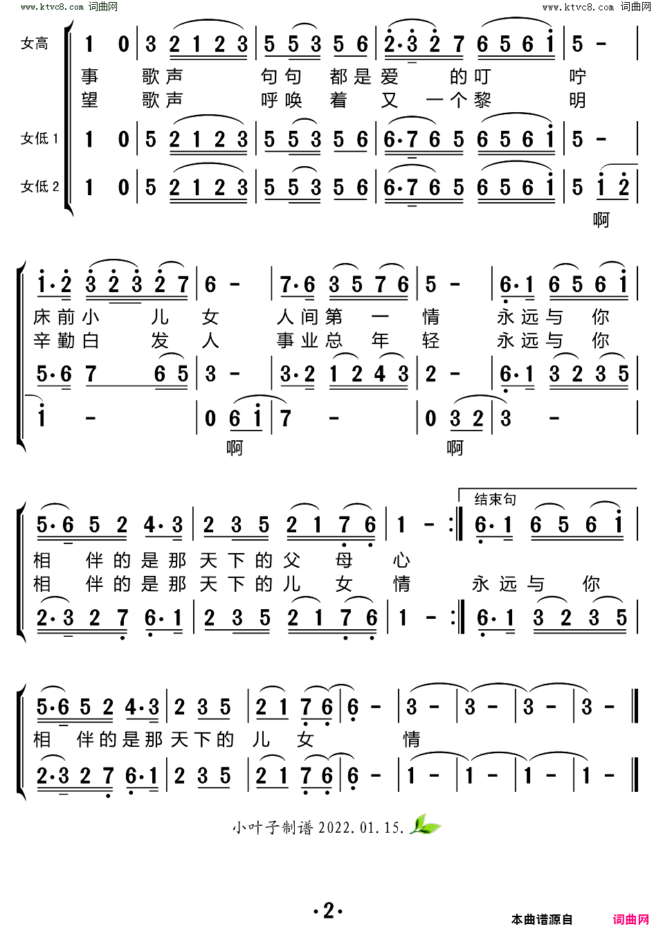 人间第一情简谱_黑鸭子组合演唱_易茗/刘青词曲