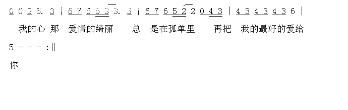 谢谢你的温柔简谱_飞轮海演唱