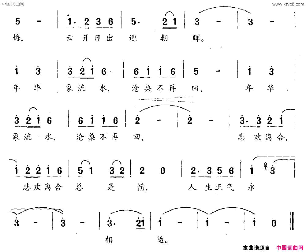 泪中笑电视剧_滑稽春秋_主题曲简谱