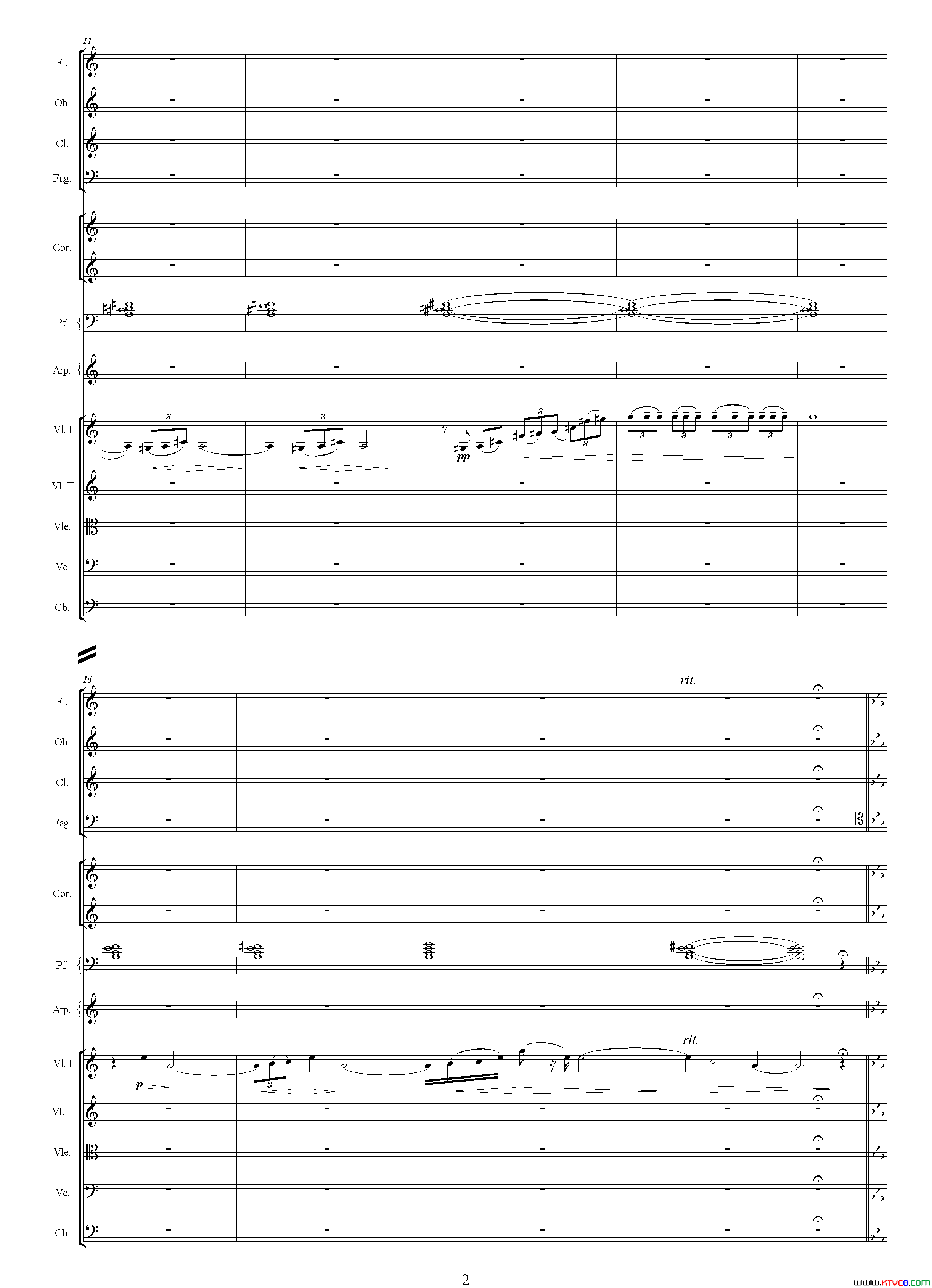 爱情主题选自影片_红盖头_总谱爱情主题选自影片_红盖头___总谱简谱