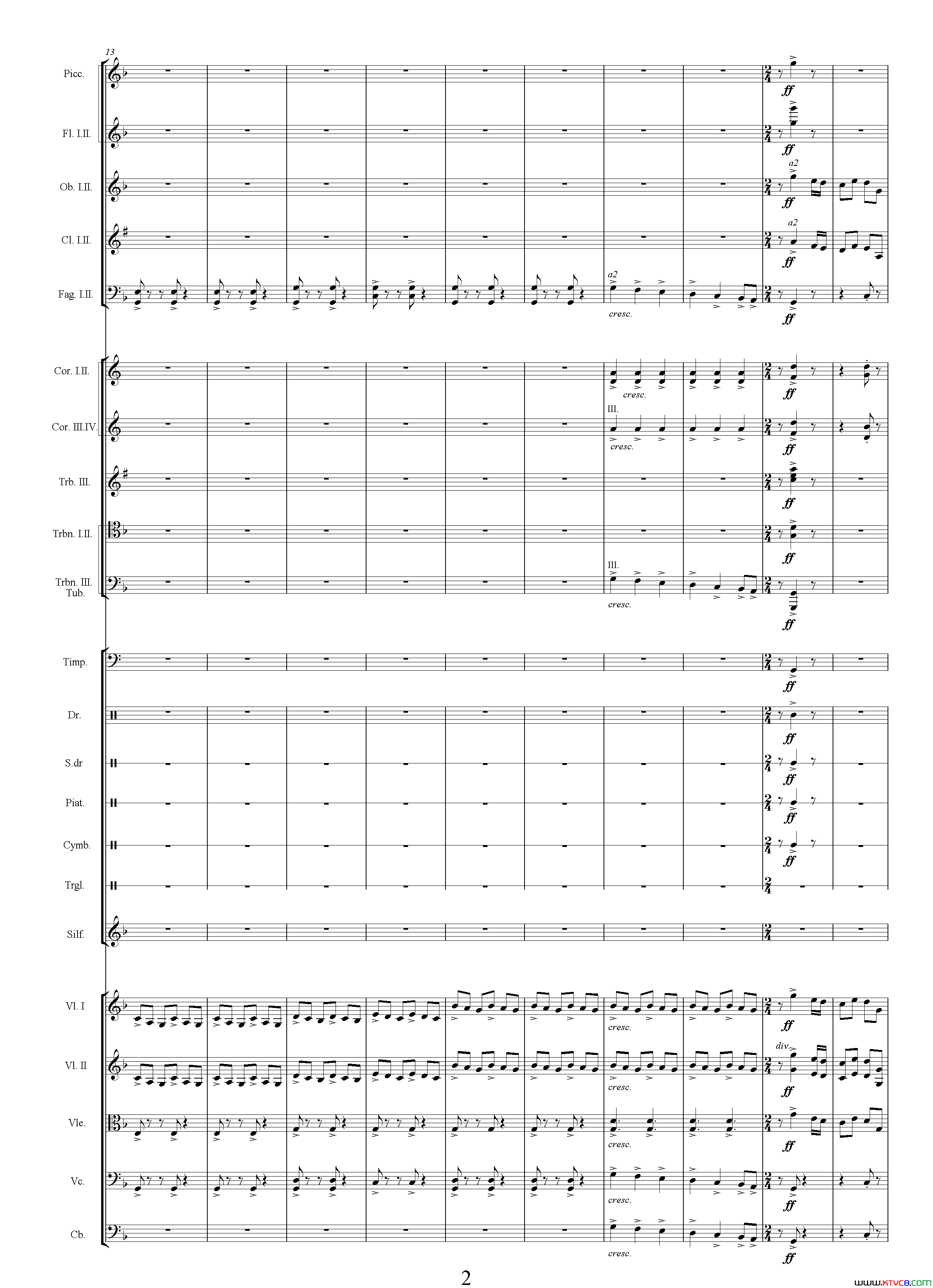 陆战选自电视剧_传奇皇帝朱元璋_、总谱简谱