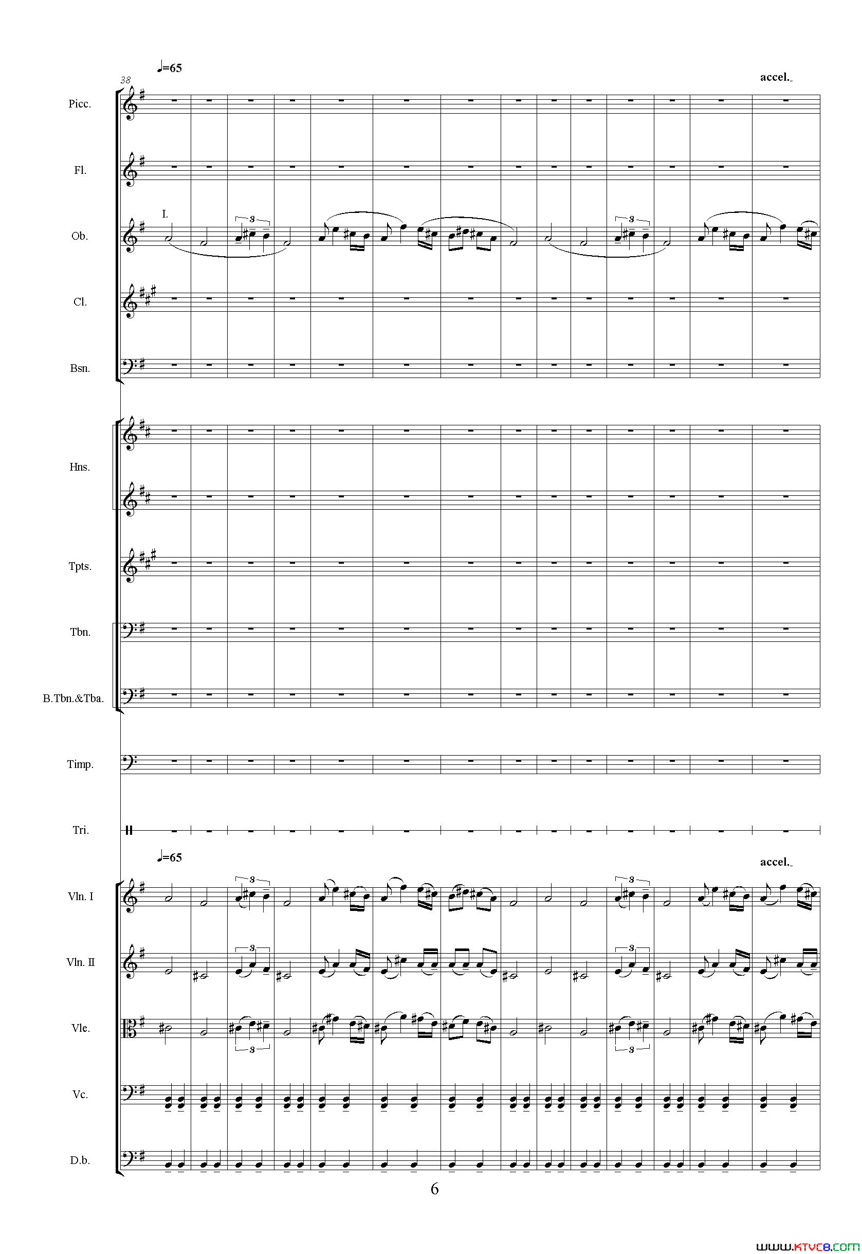 波谷怀柔_中山颂·交响组曲_之五交响乐队总谱简谱