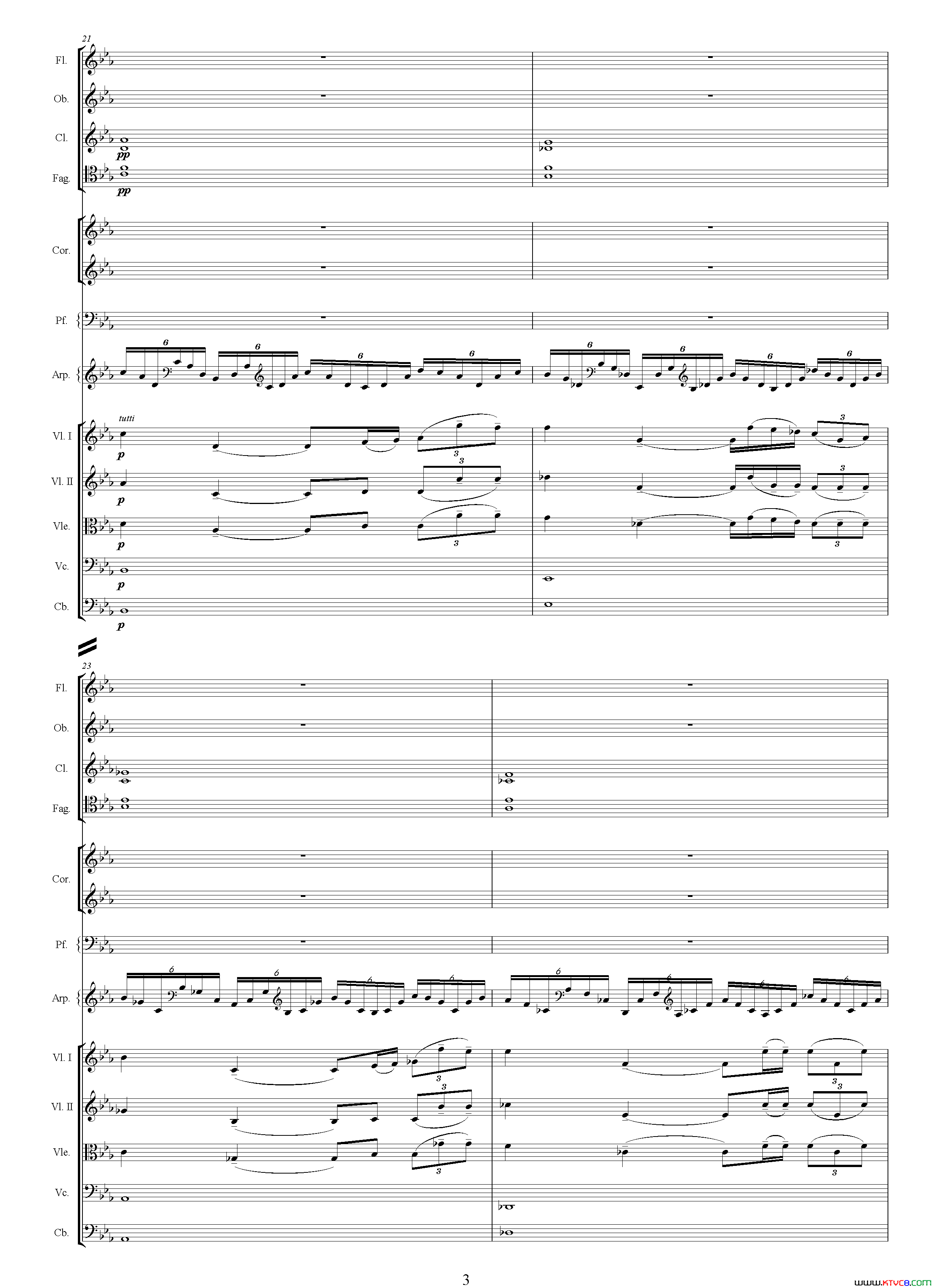 爱情主题选自影片_红盖头_总谱爱情主题选自影片_红盖头___总谱简谱